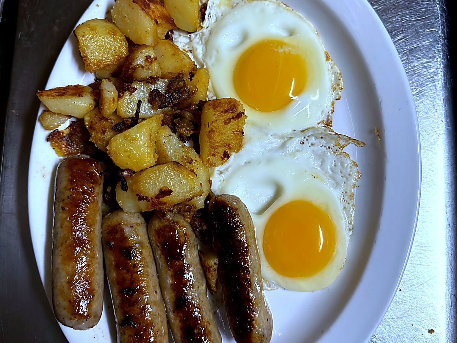 Country Sausage Links & Eggs
