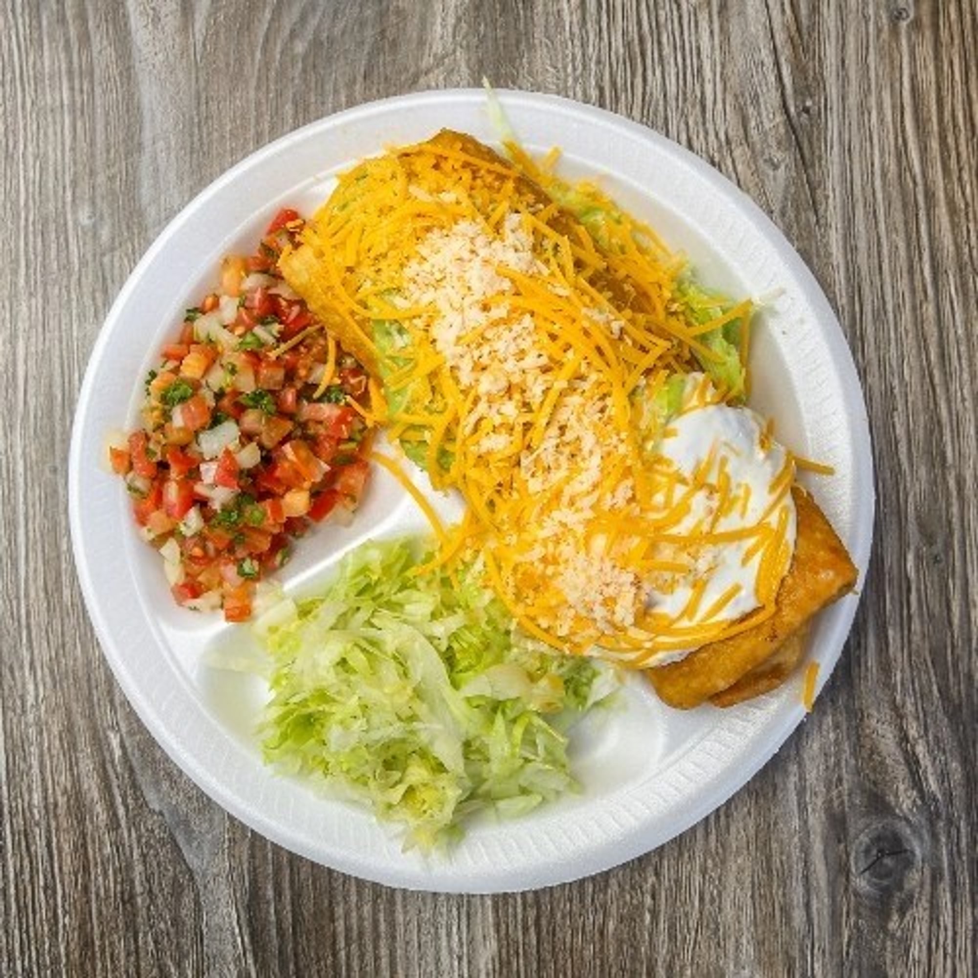 CHICKEN Carne Asada Chimichanga