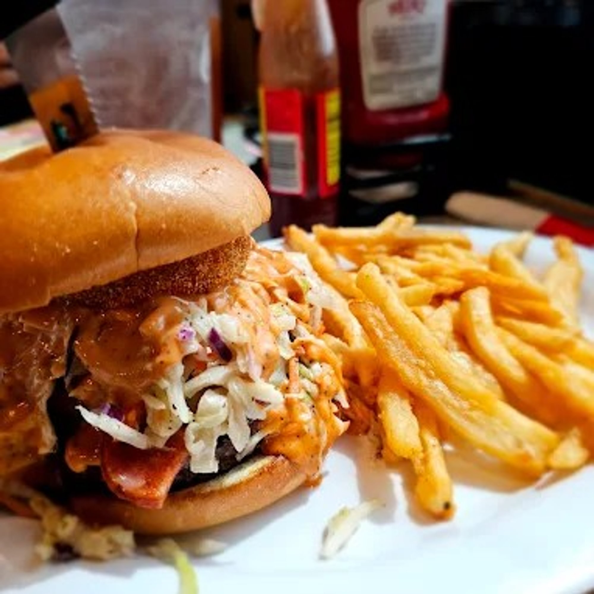 The "Hurricane Burger" sandwich