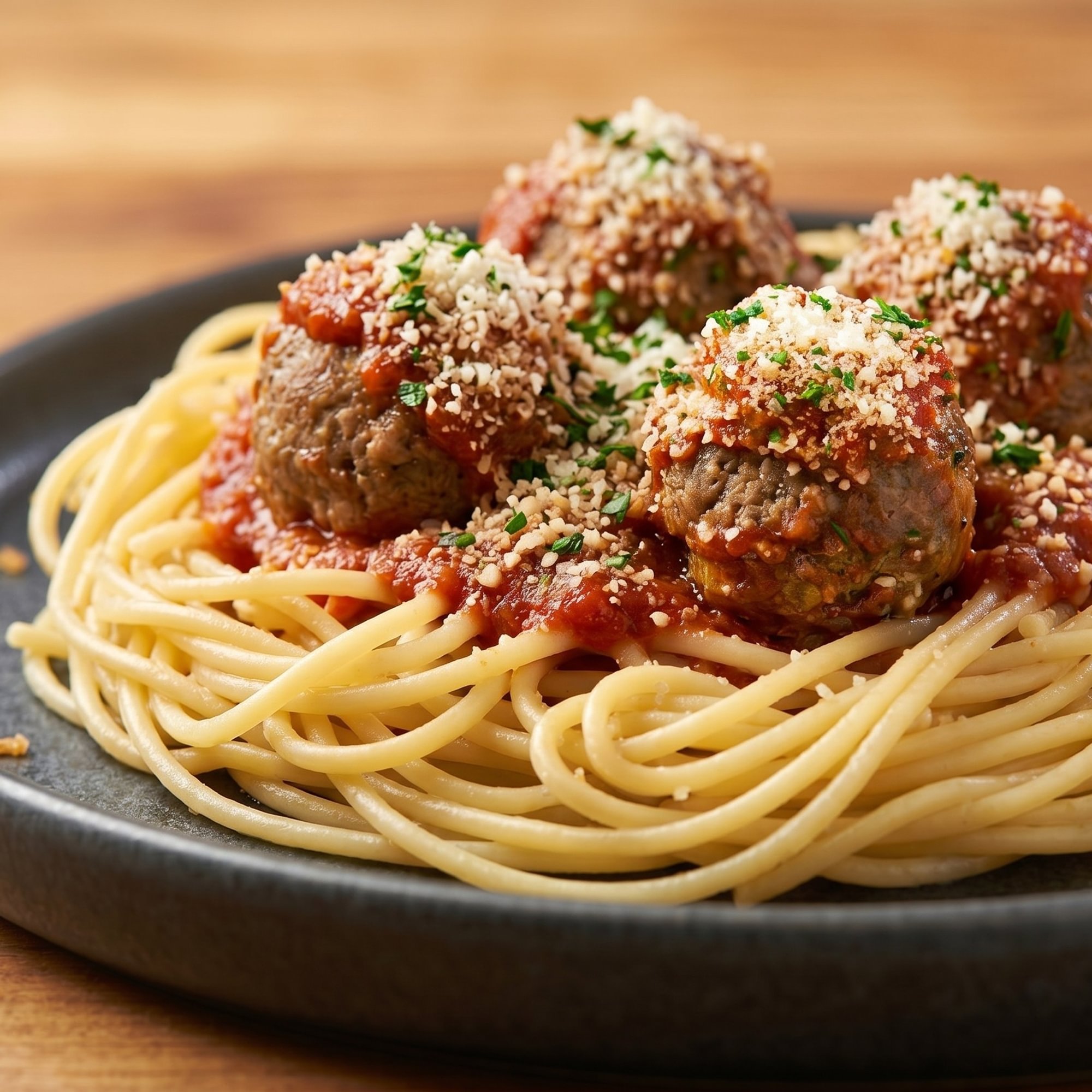 Spaghetti with Meatballs Tray