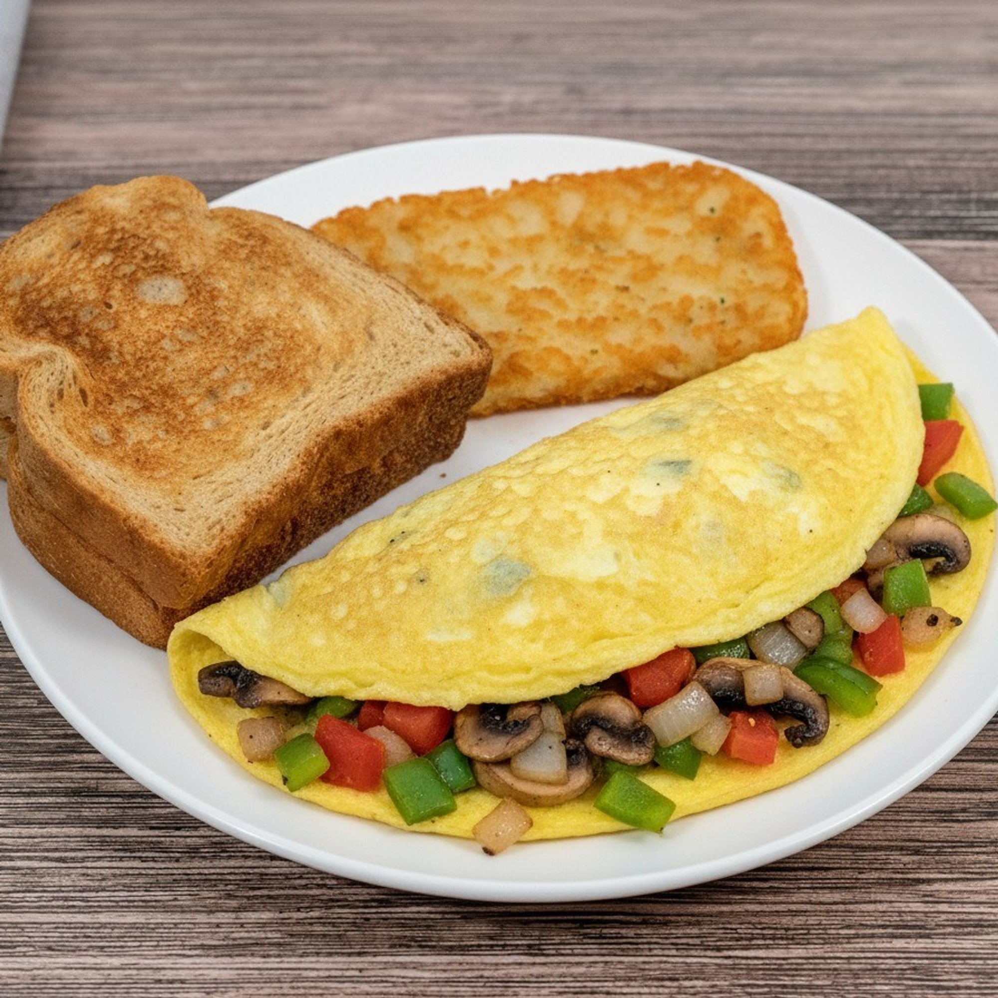 Vegetable Cheese Omelette Platter