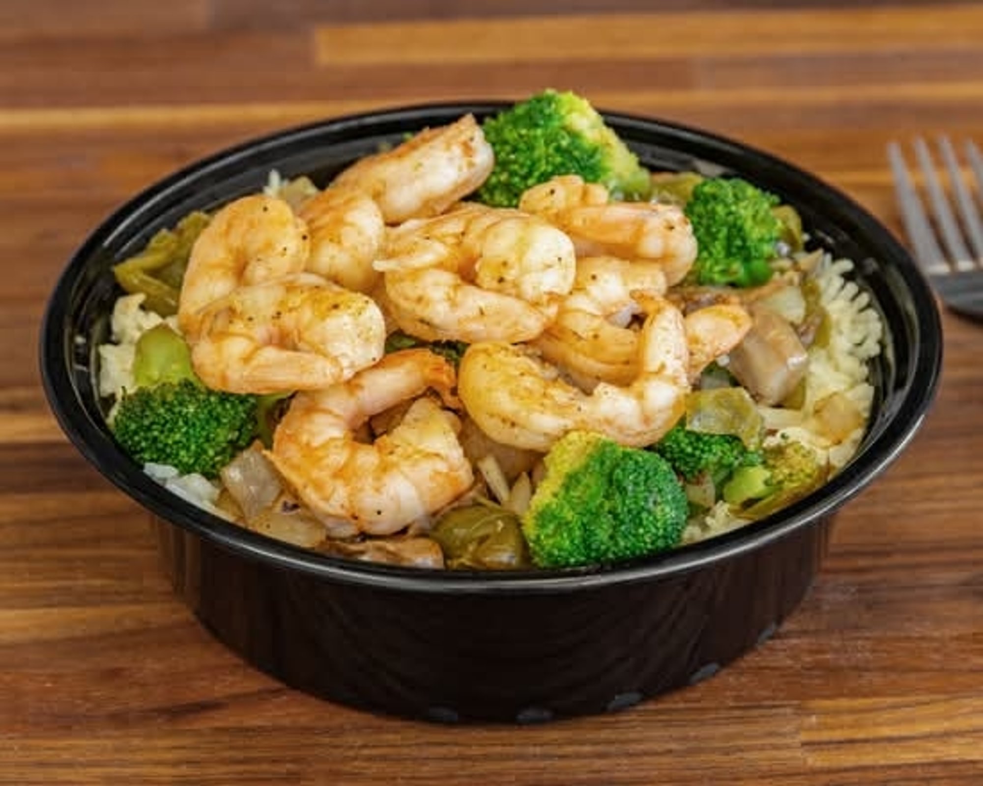 Grilled Shrimp Rice Bowl