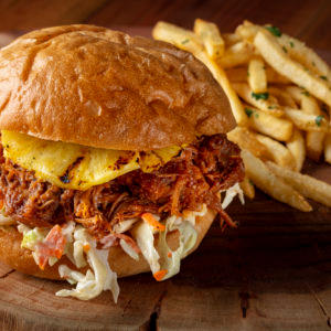HAWAIIAN PULLED PORK SANDWICH