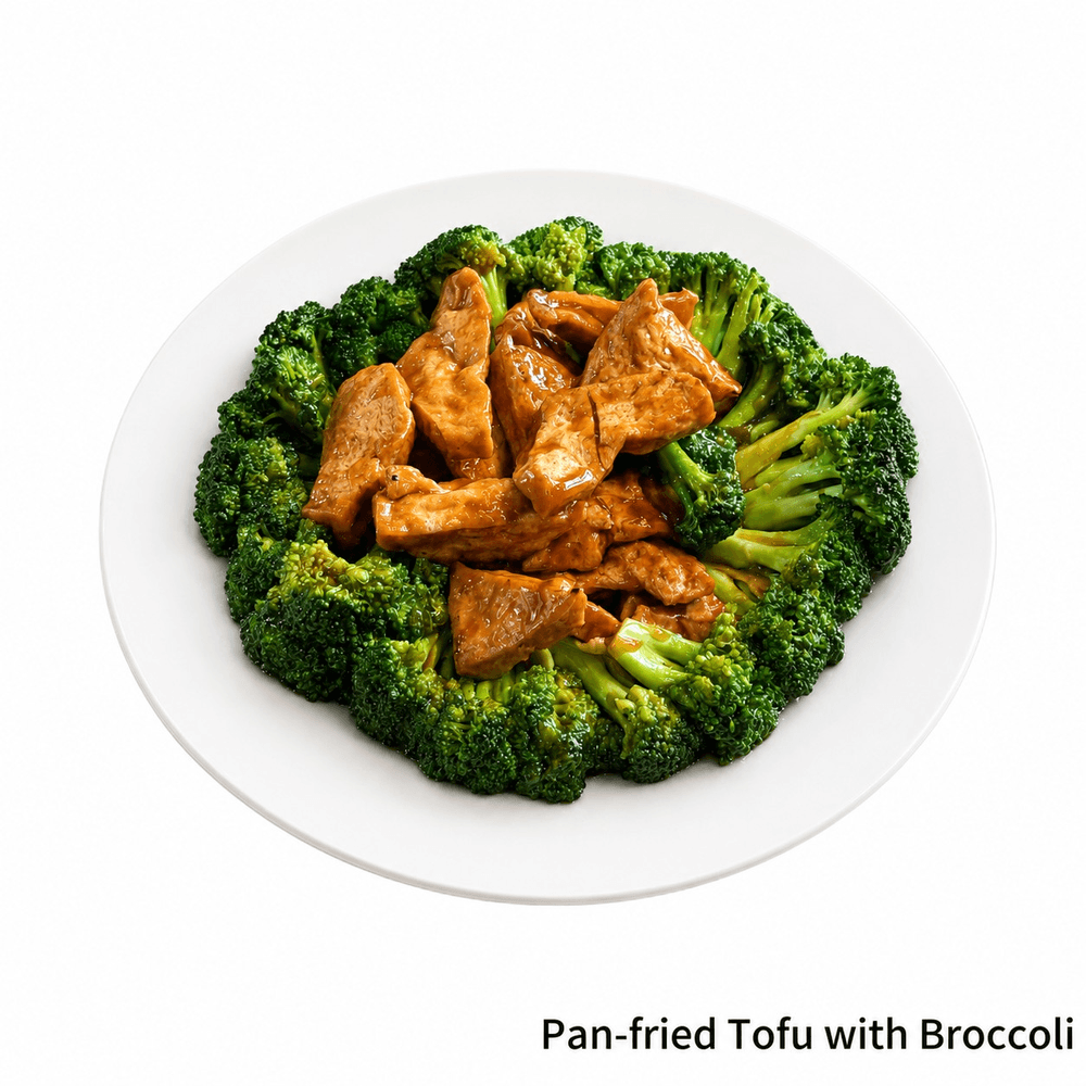 Pan-fried Tofu with Broccoli