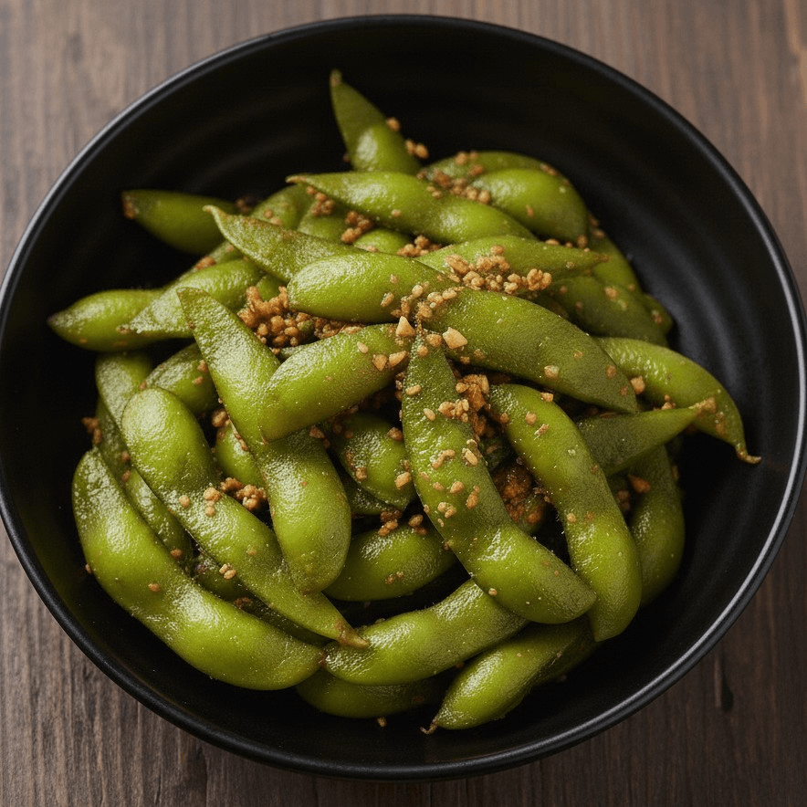 Garlic Edamame