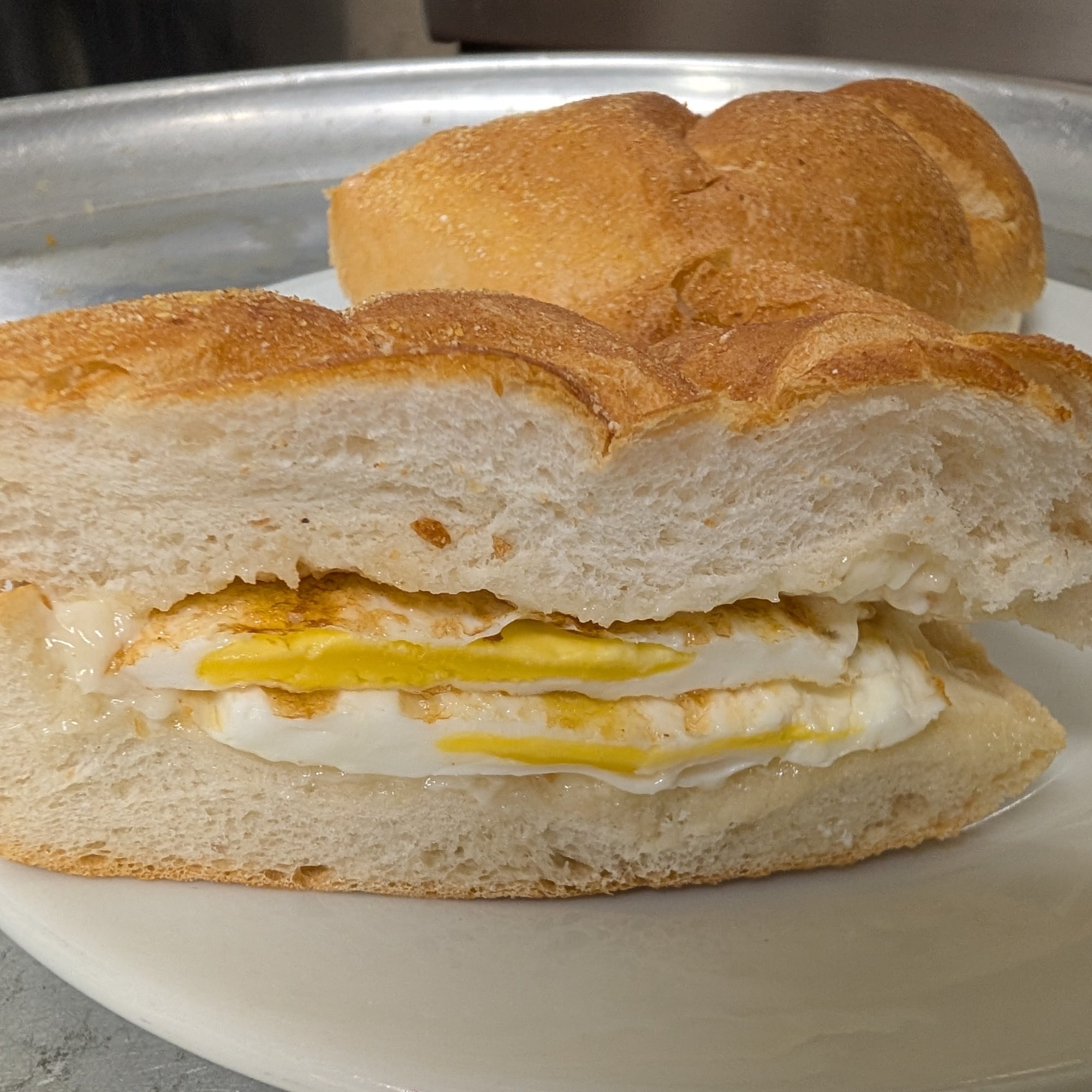 Fried Egg with Cheese Sandwich