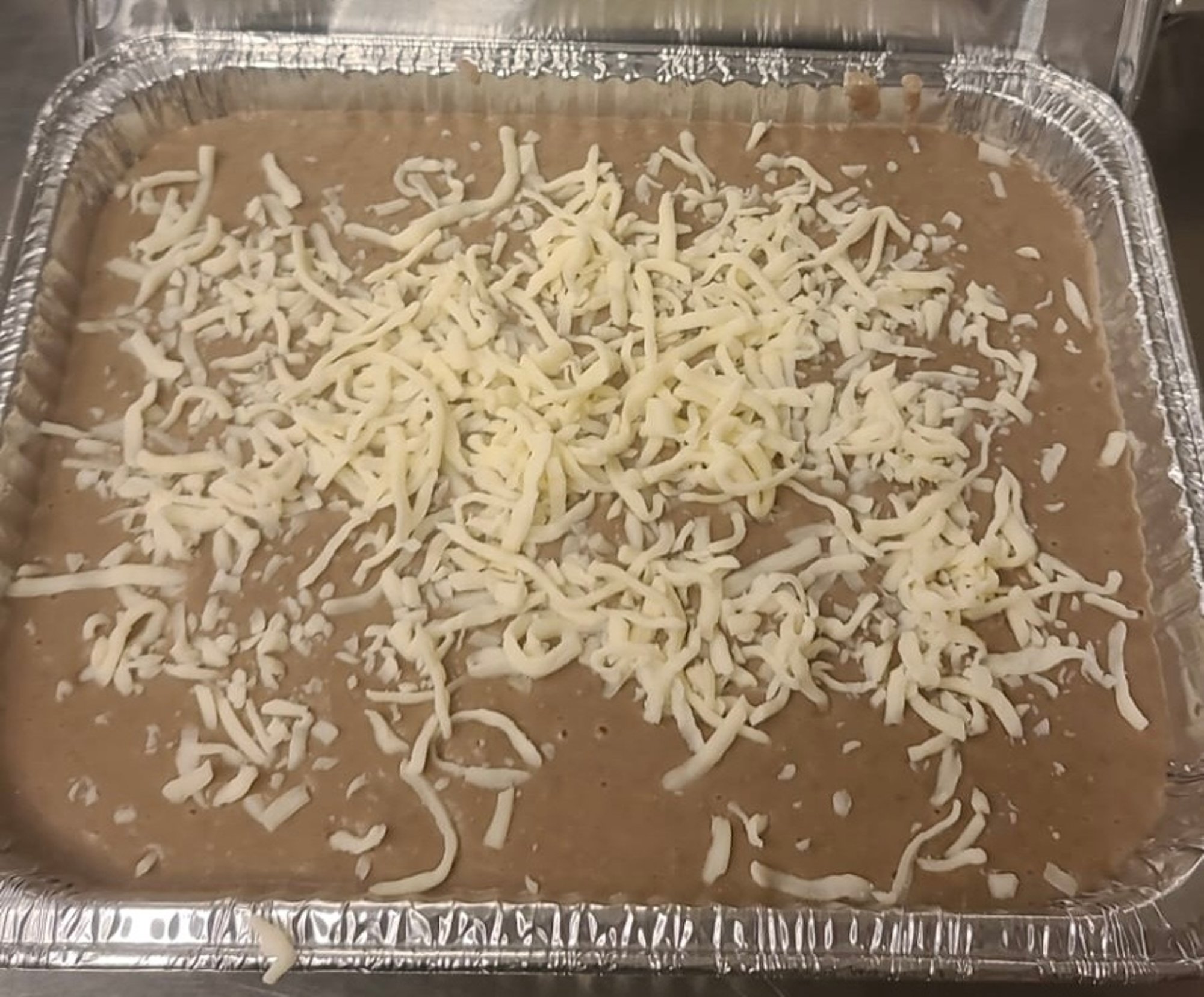 Tray of Refried Beans