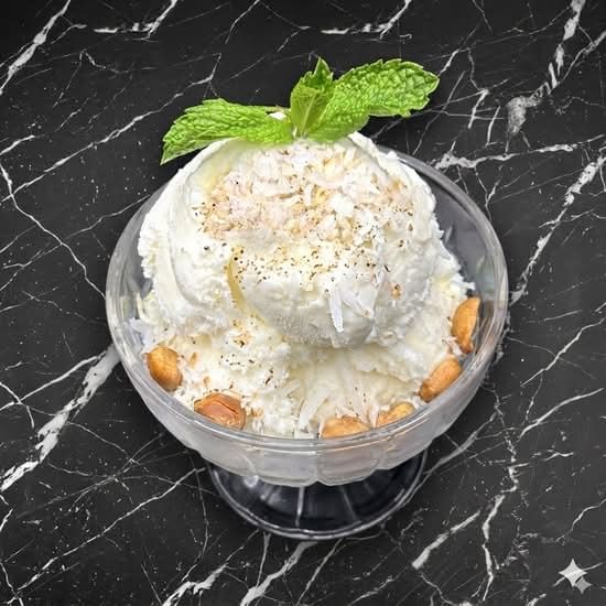 Fried Bananas with Coconut Ice Cream
