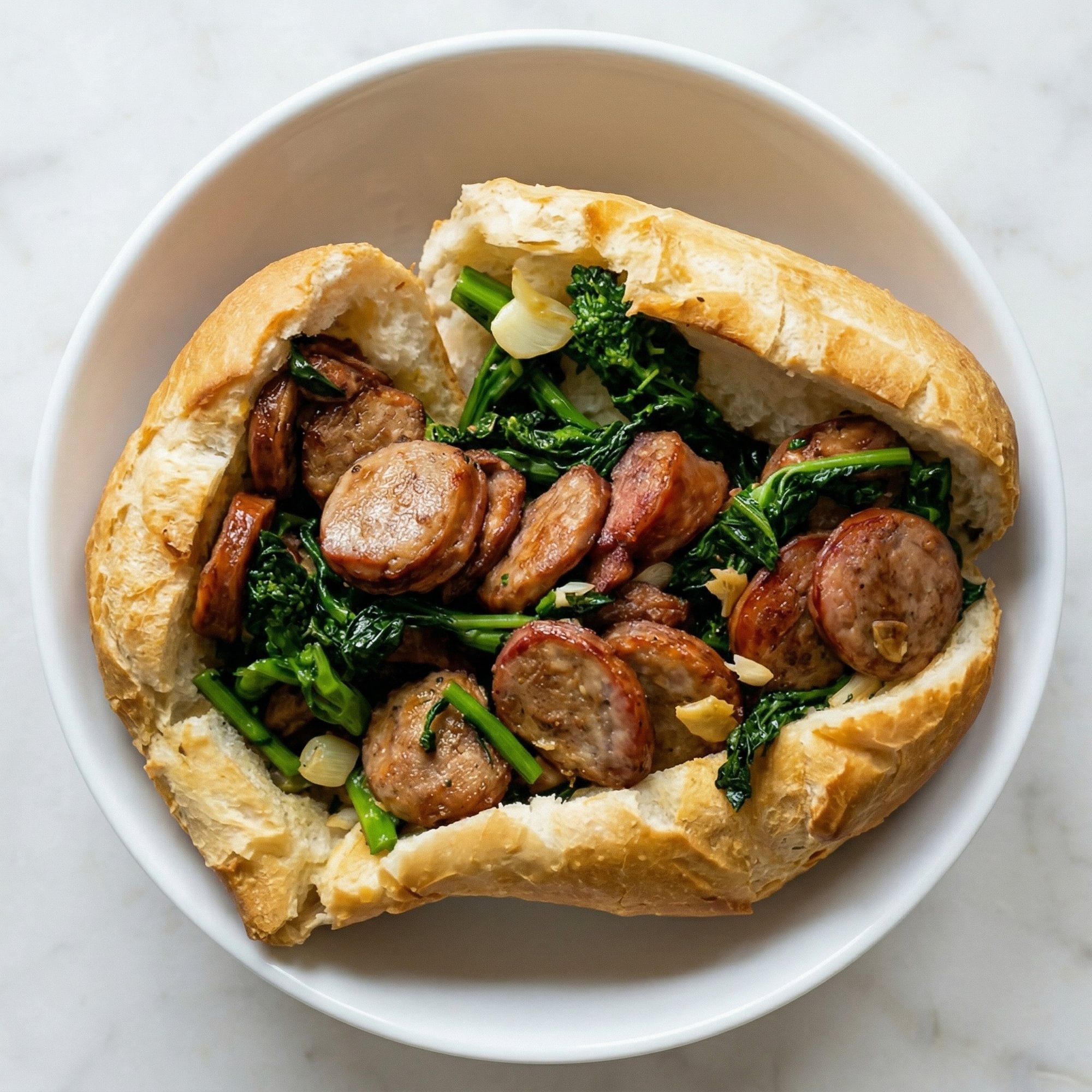Sausage & Broccoli Rabe Hero