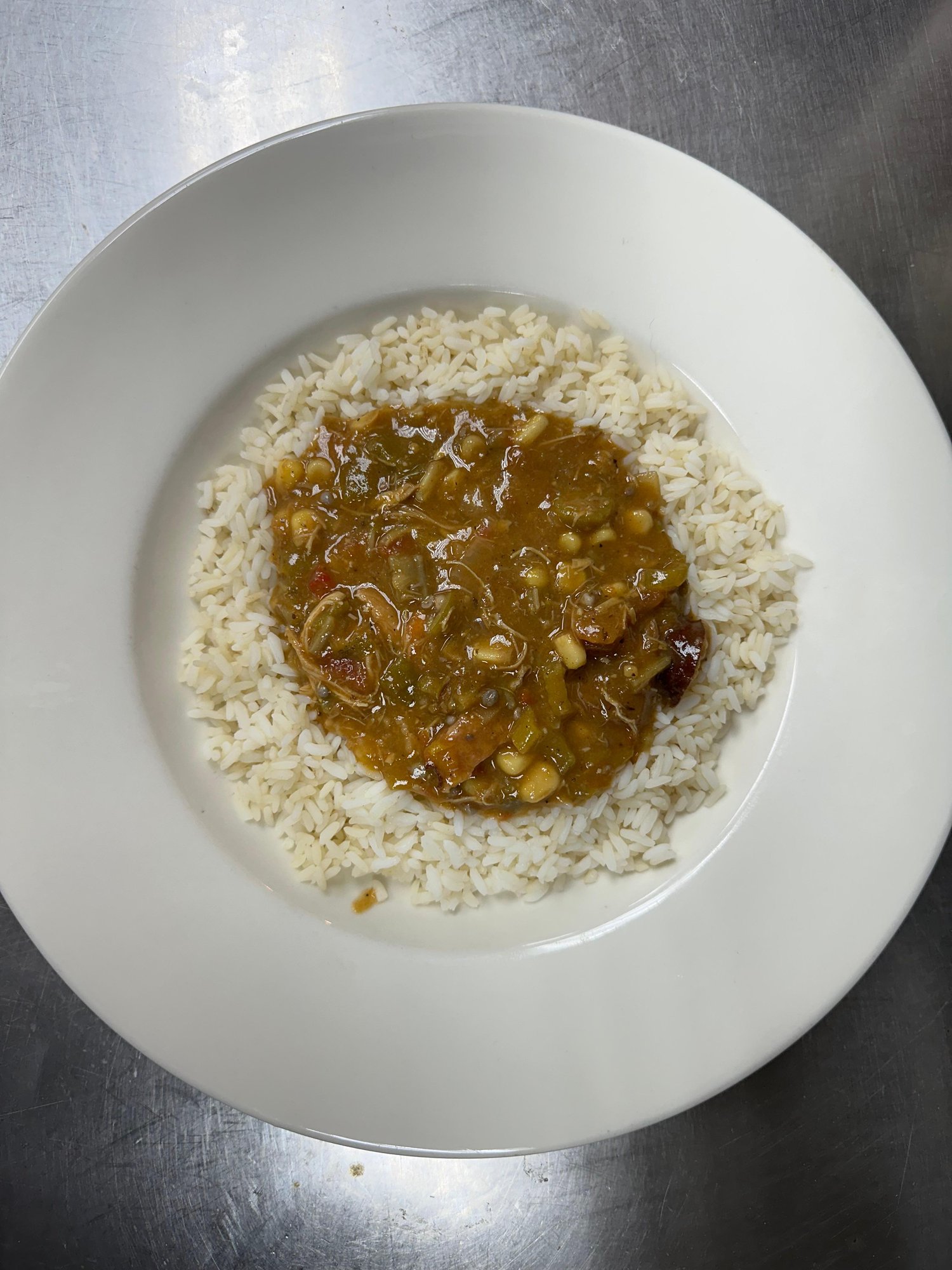 White Rice & Gumbo