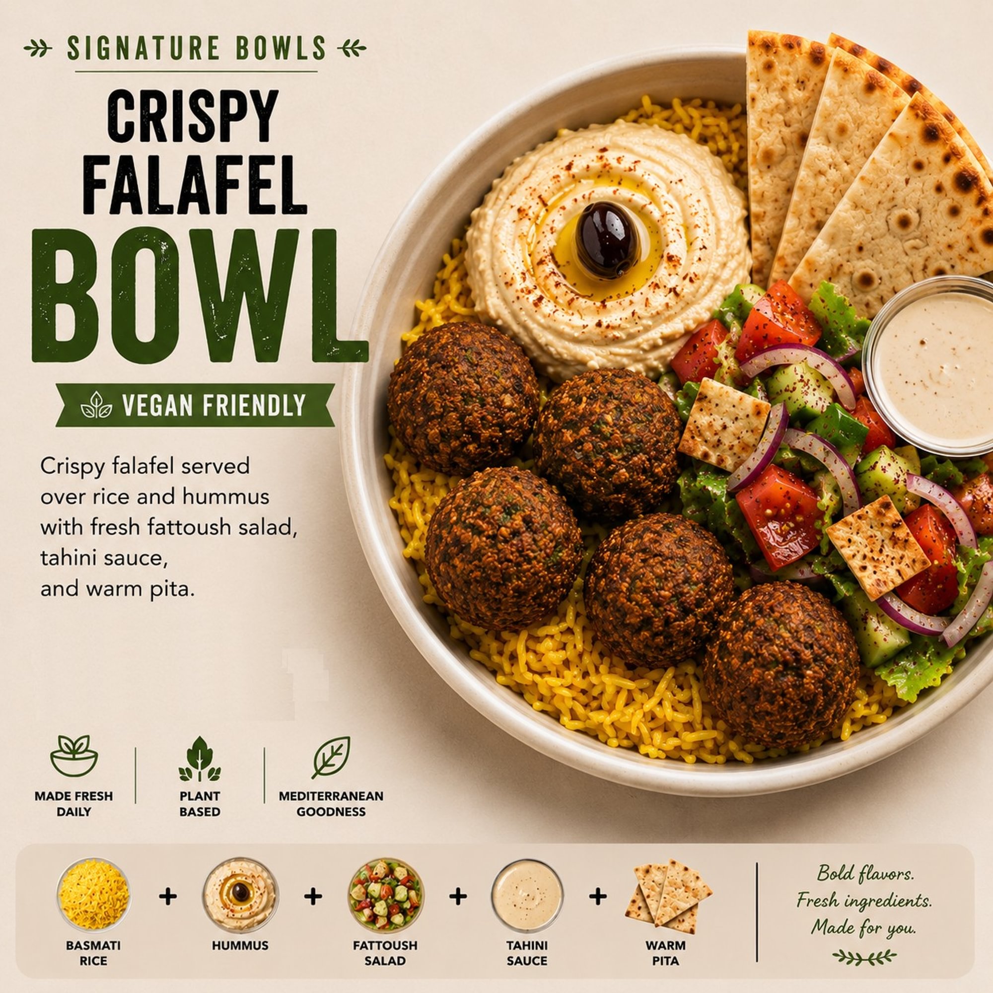 Crispy Falafel Bowl