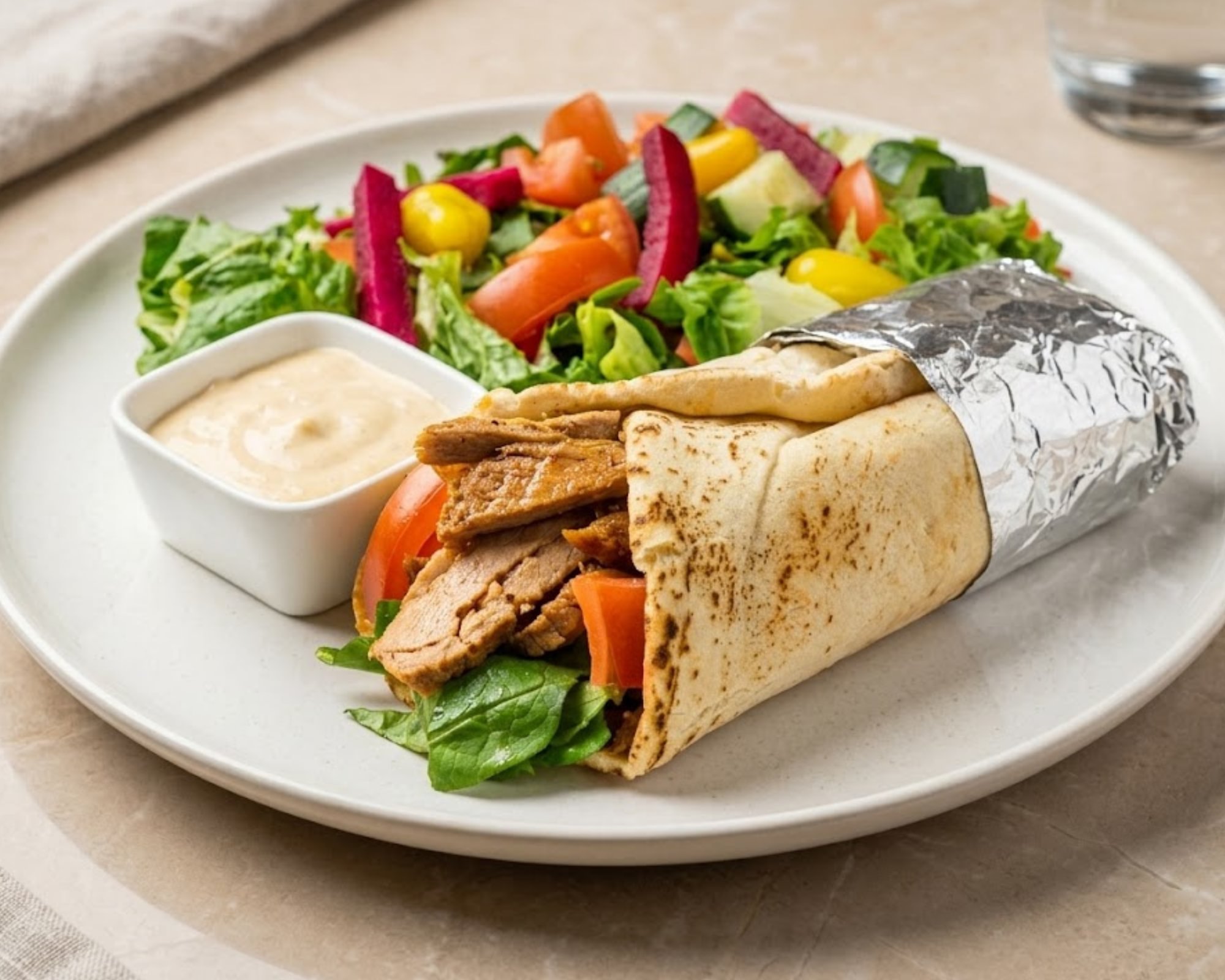 21. Tri-Tip Shawarma Wrap