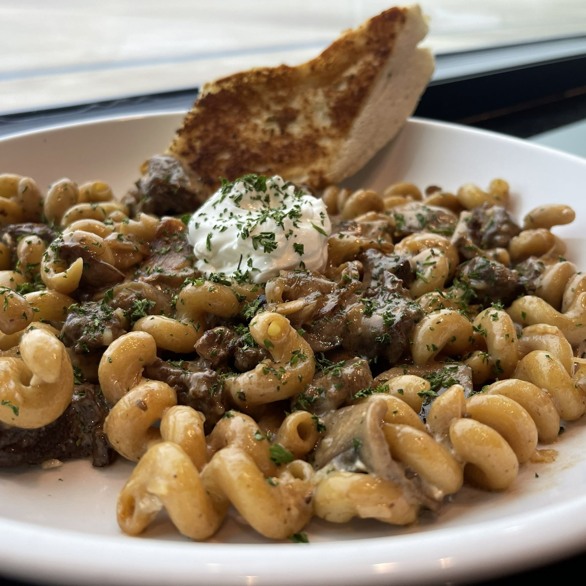 Beef Tip Pasta Stroganoff