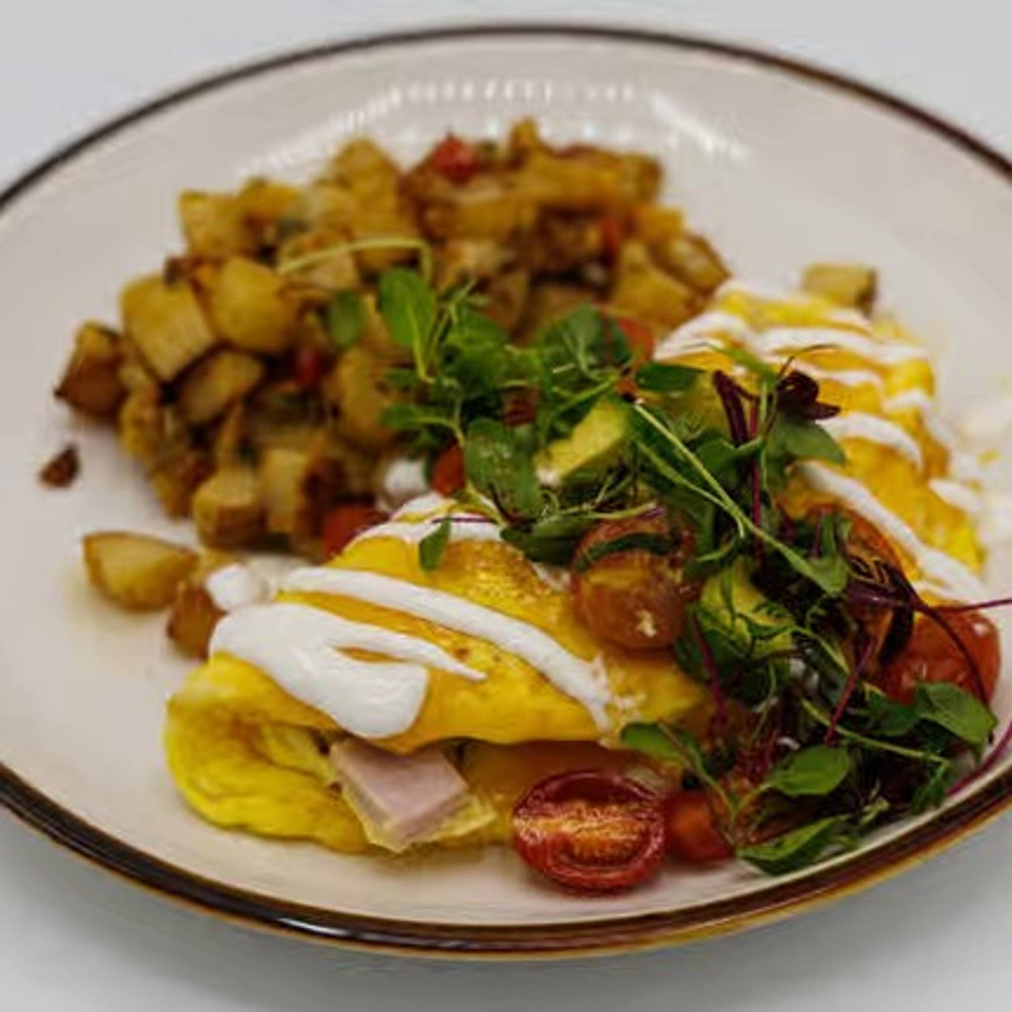 Bacon & Ham Omelet