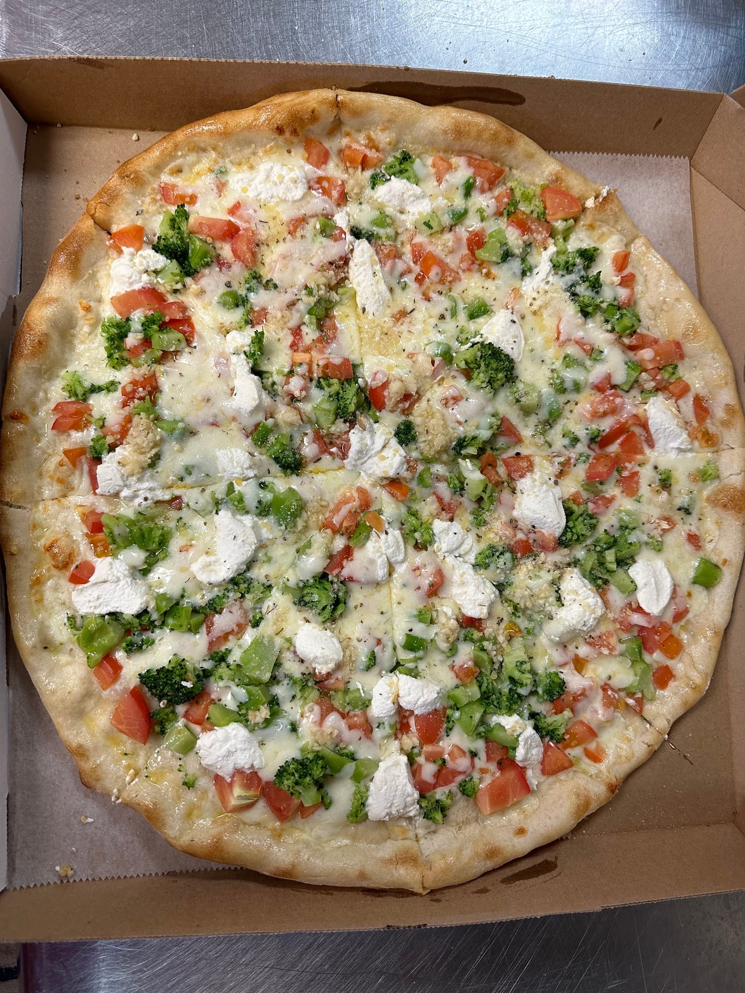 White Primavera Pizza
