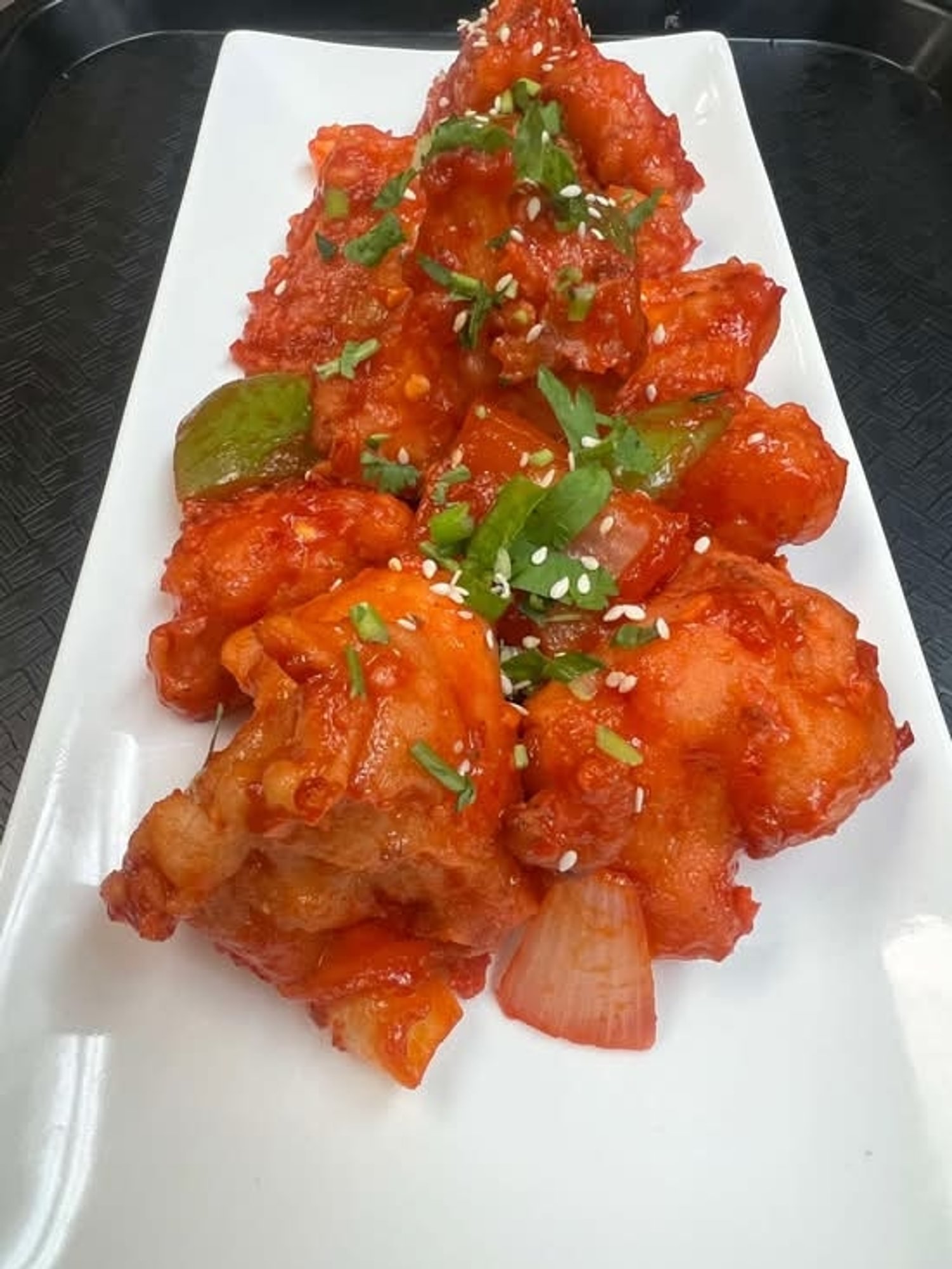 Gobi chili (cauliﬂower chili)