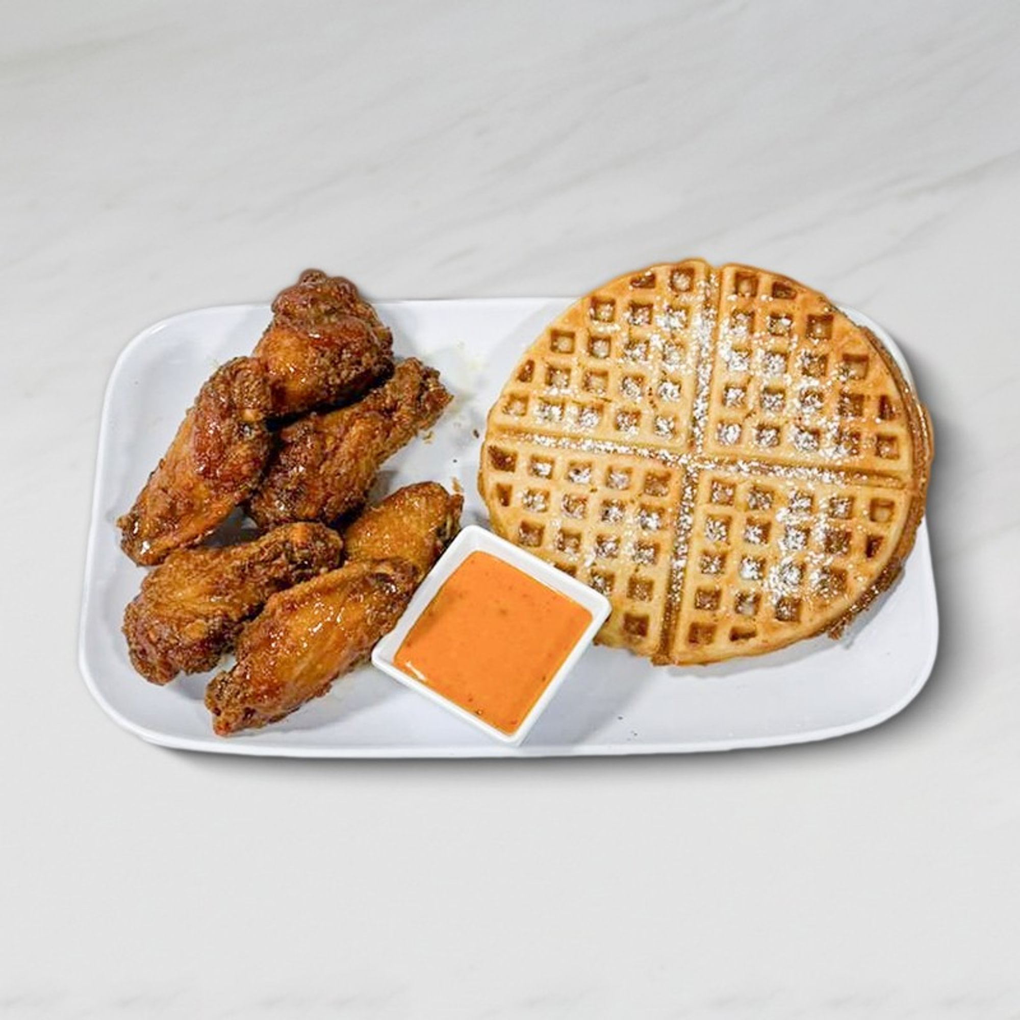 Hot Honey Wings & Waffle