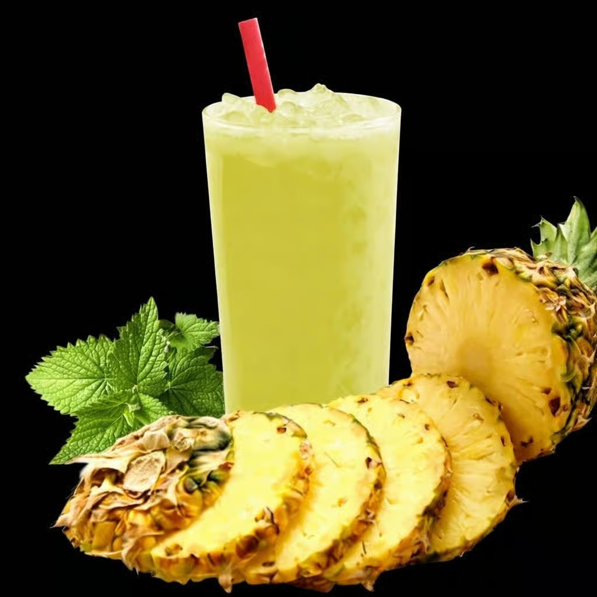 Pineapple with Mint Juice