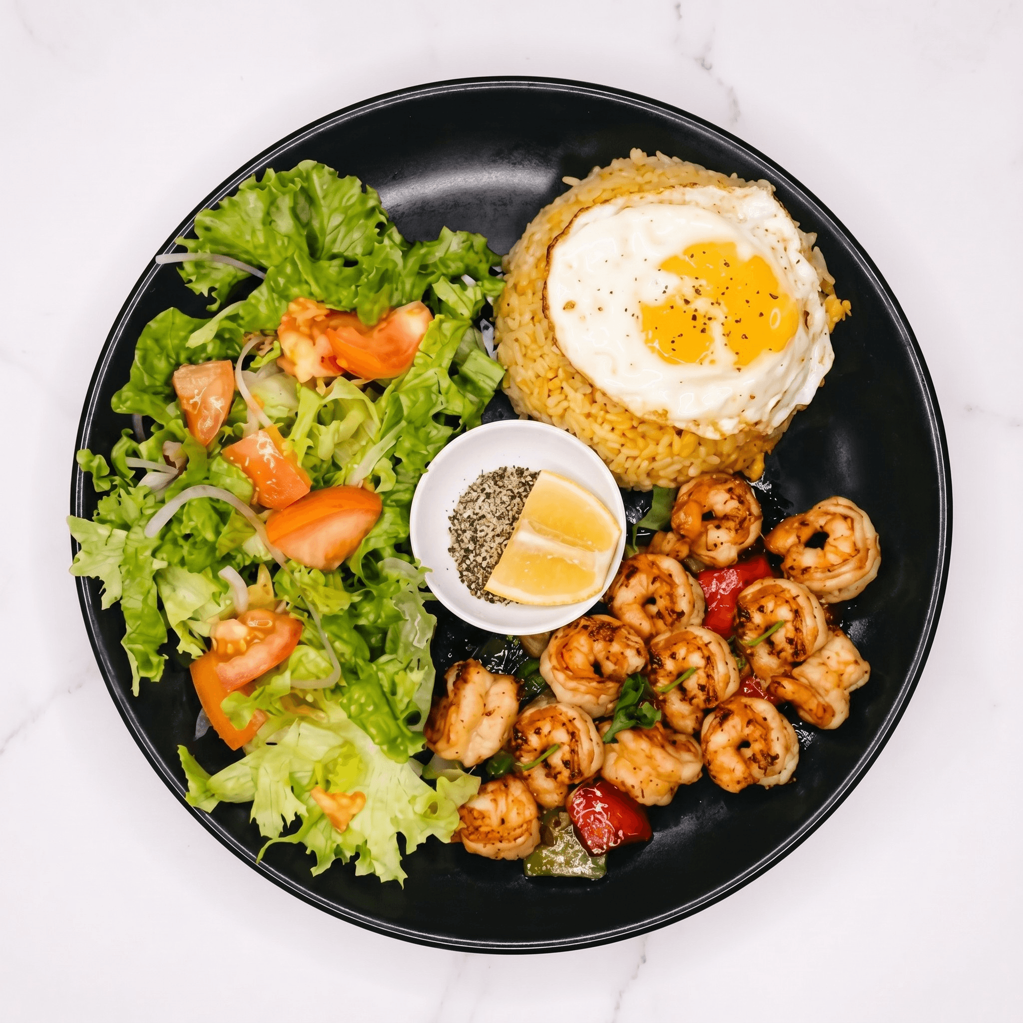 Shaken Shrimp Fried Rice (Com Chien Tom Luc Lac)