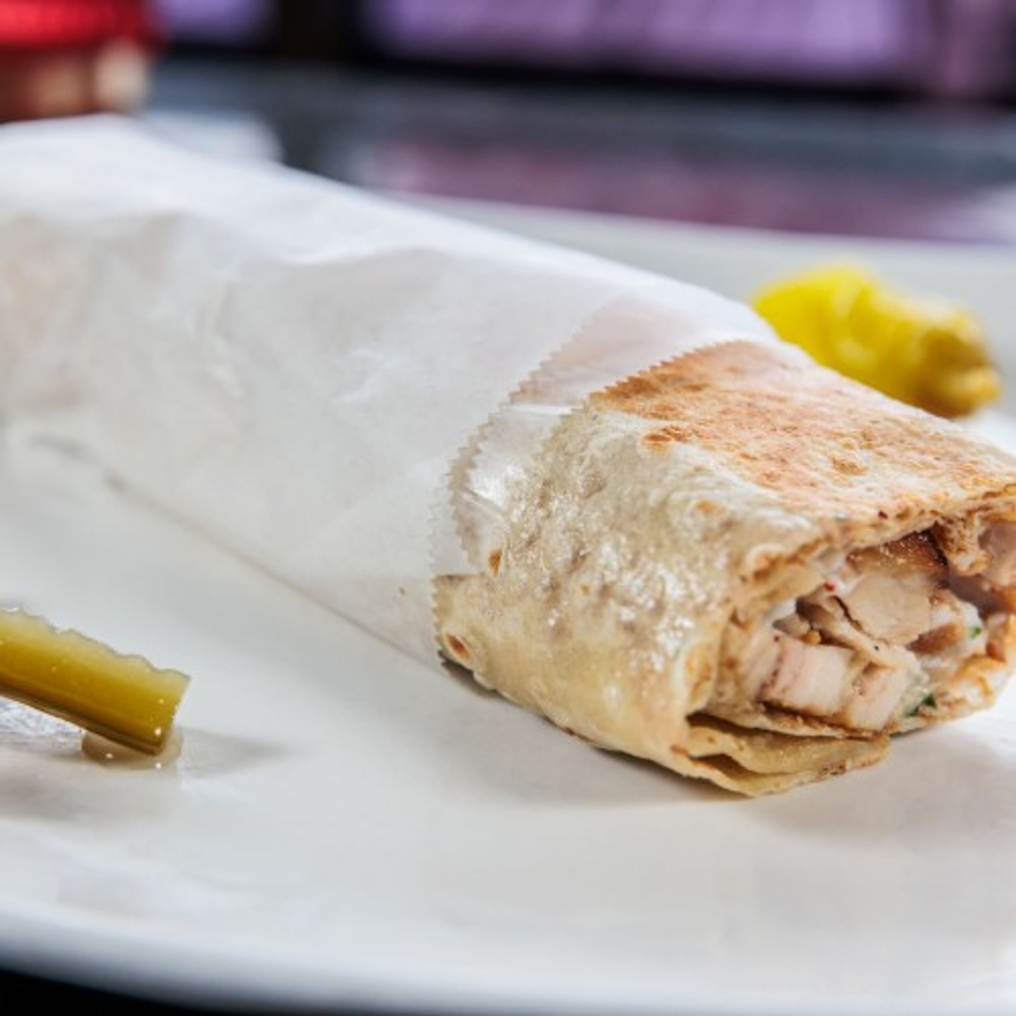 Chicken Shawarma Pita Wrap