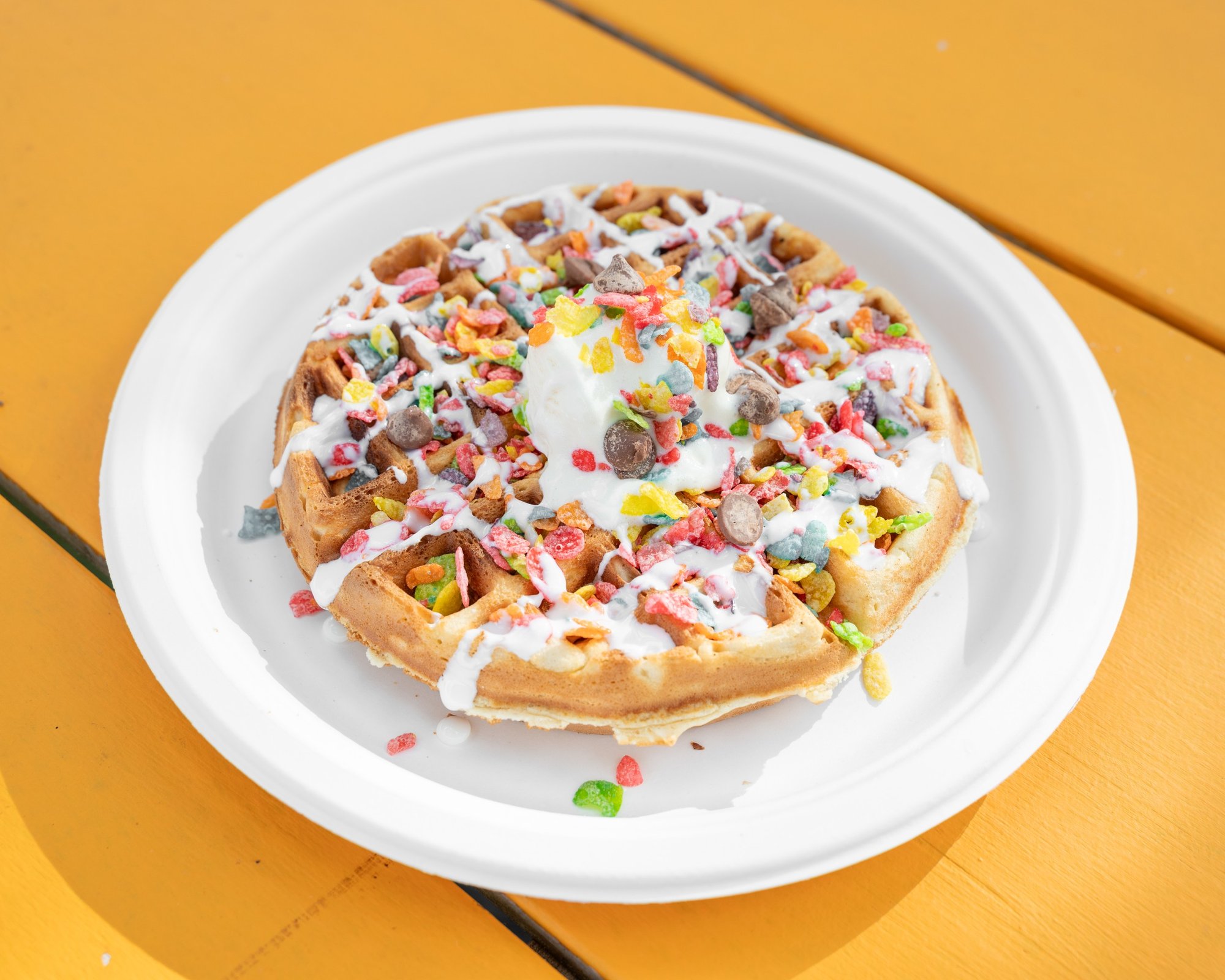 O - Rainbow Crunch Waffle