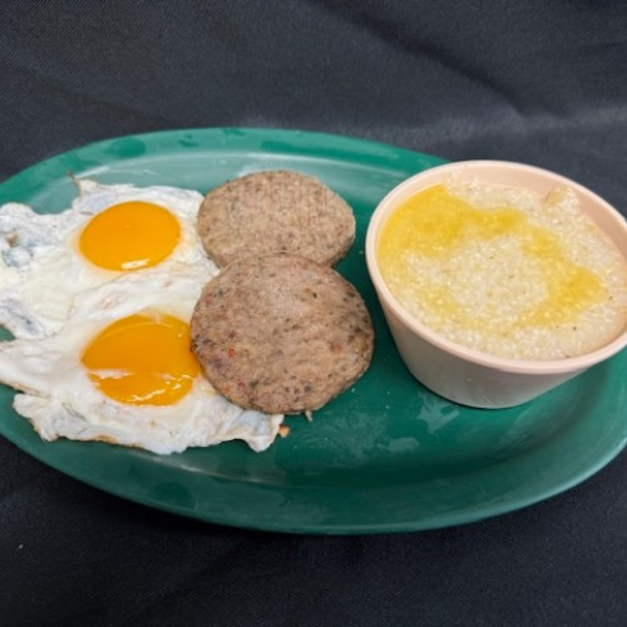 Patty Sausage and 1 Egg Plate