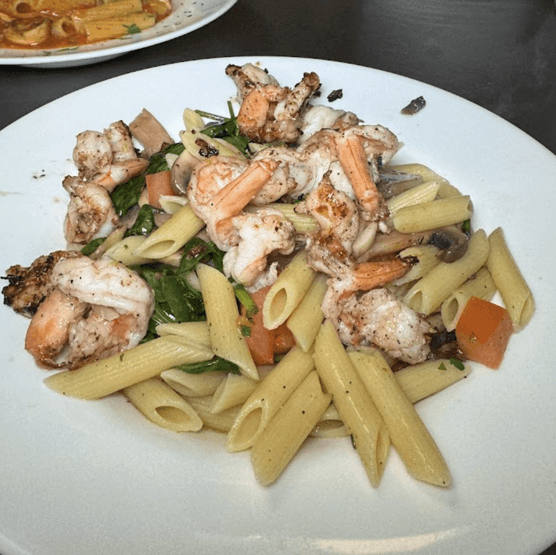 PENNE FRESCA WITH GRILLED SHRIMP