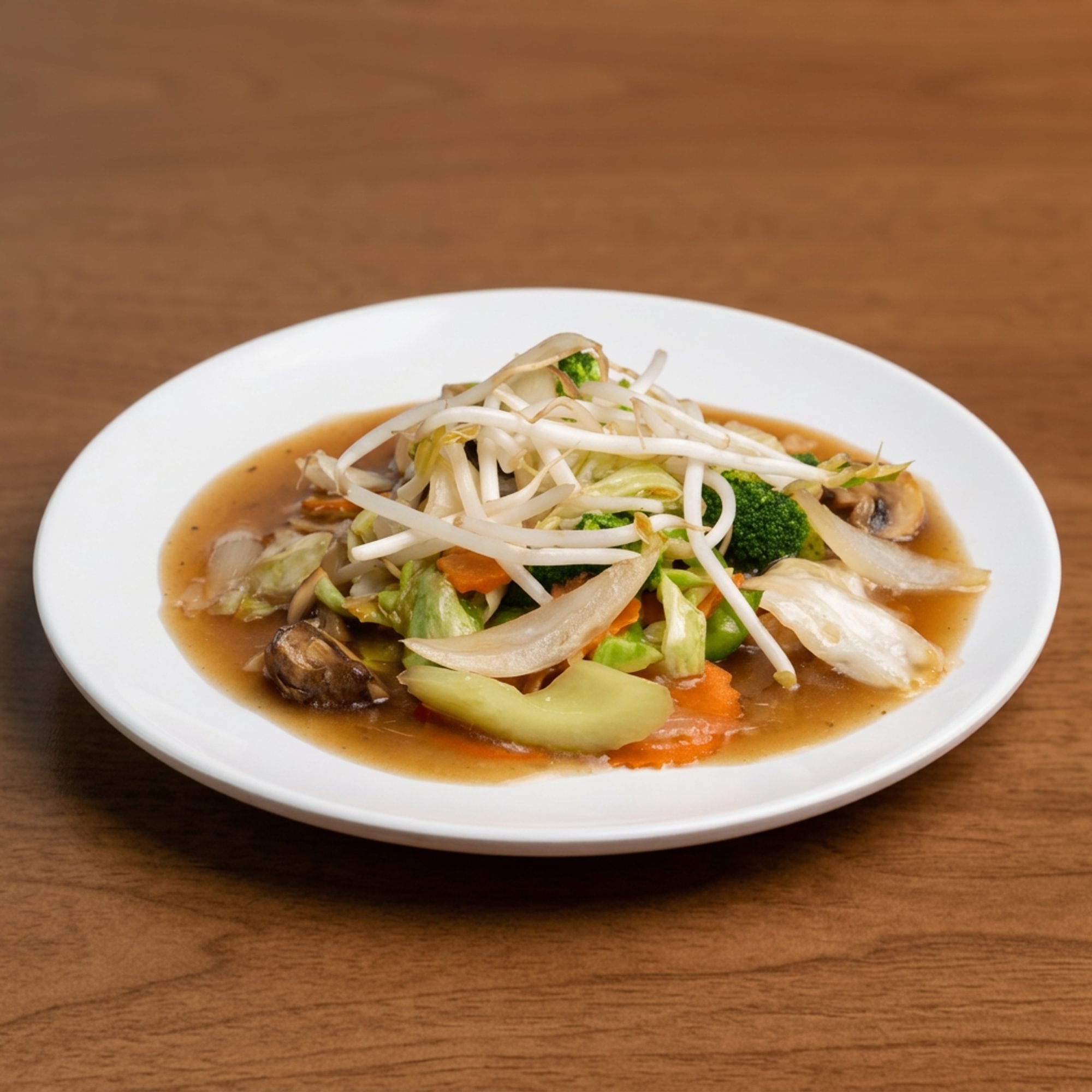 V2. Stir-Fried Mixed Vegetable with Soy Sauce