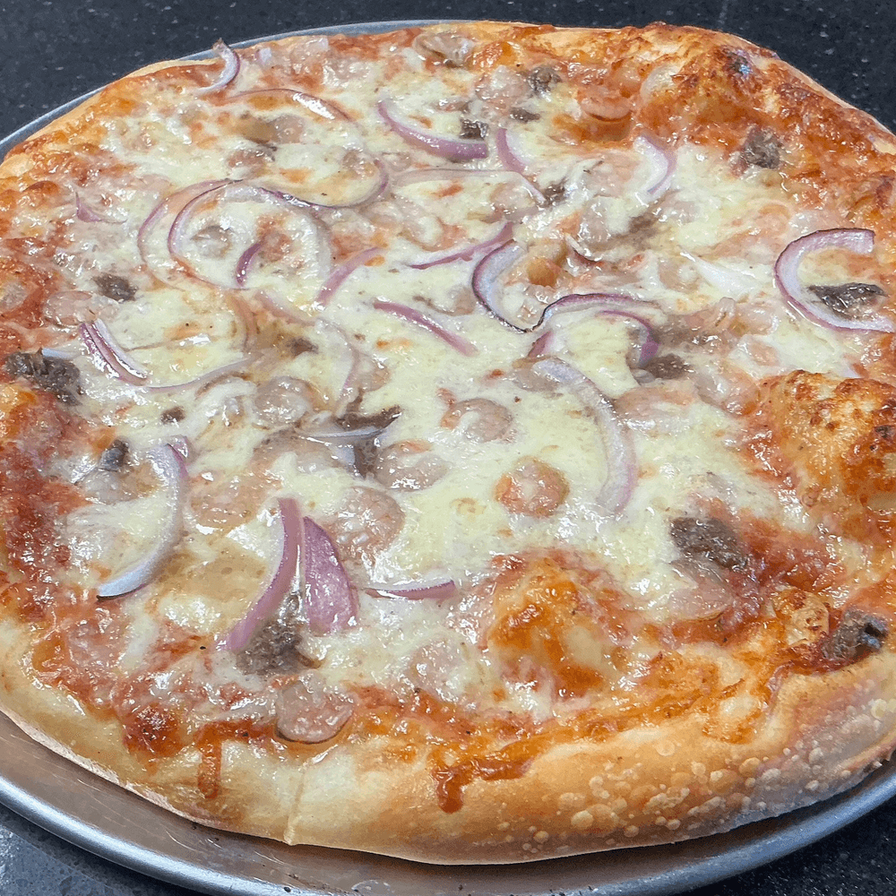 Shrimp Chovie Pizza