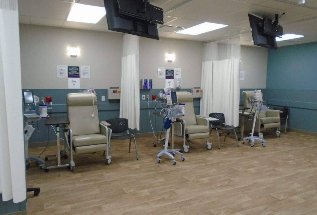 Treatment rooms at Sierra Nevada Nephrology Access Center