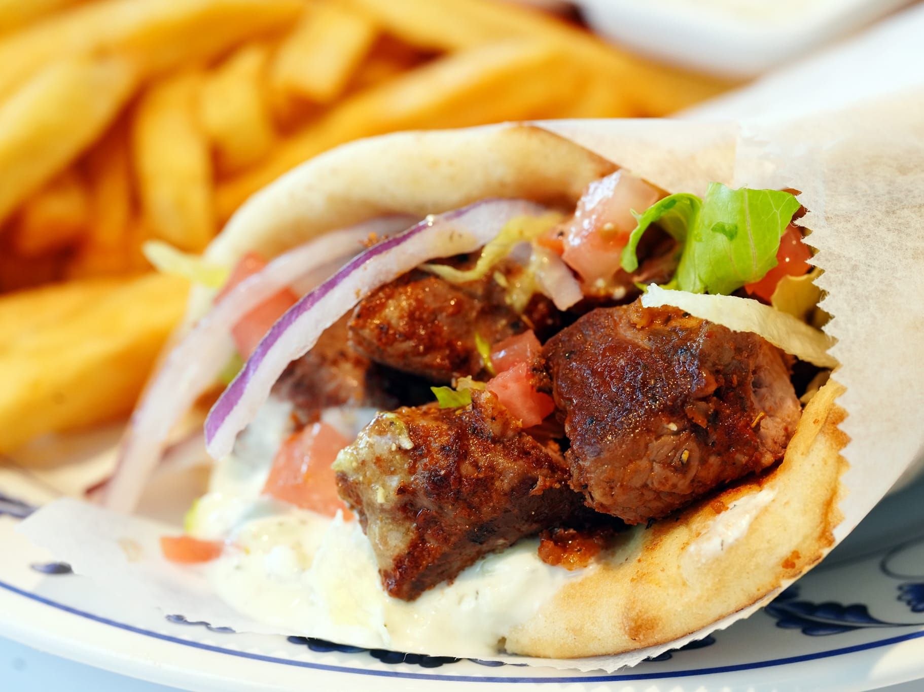 Lamb Souvlaki Pita