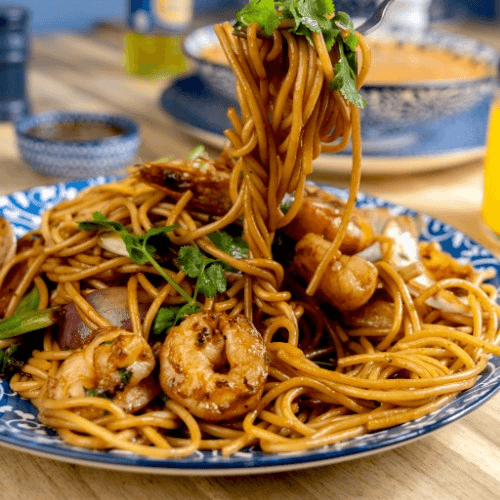 Tallarin Saltado De Camaron