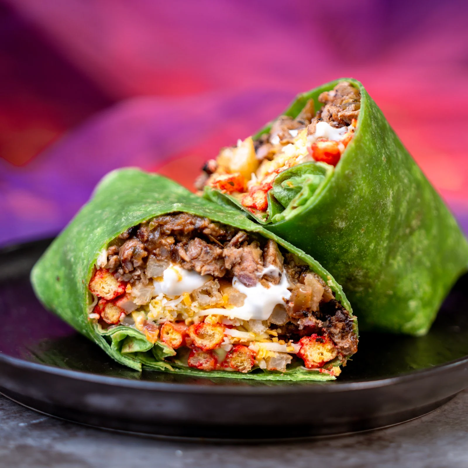 Spicy Oogie Boogie Burrito