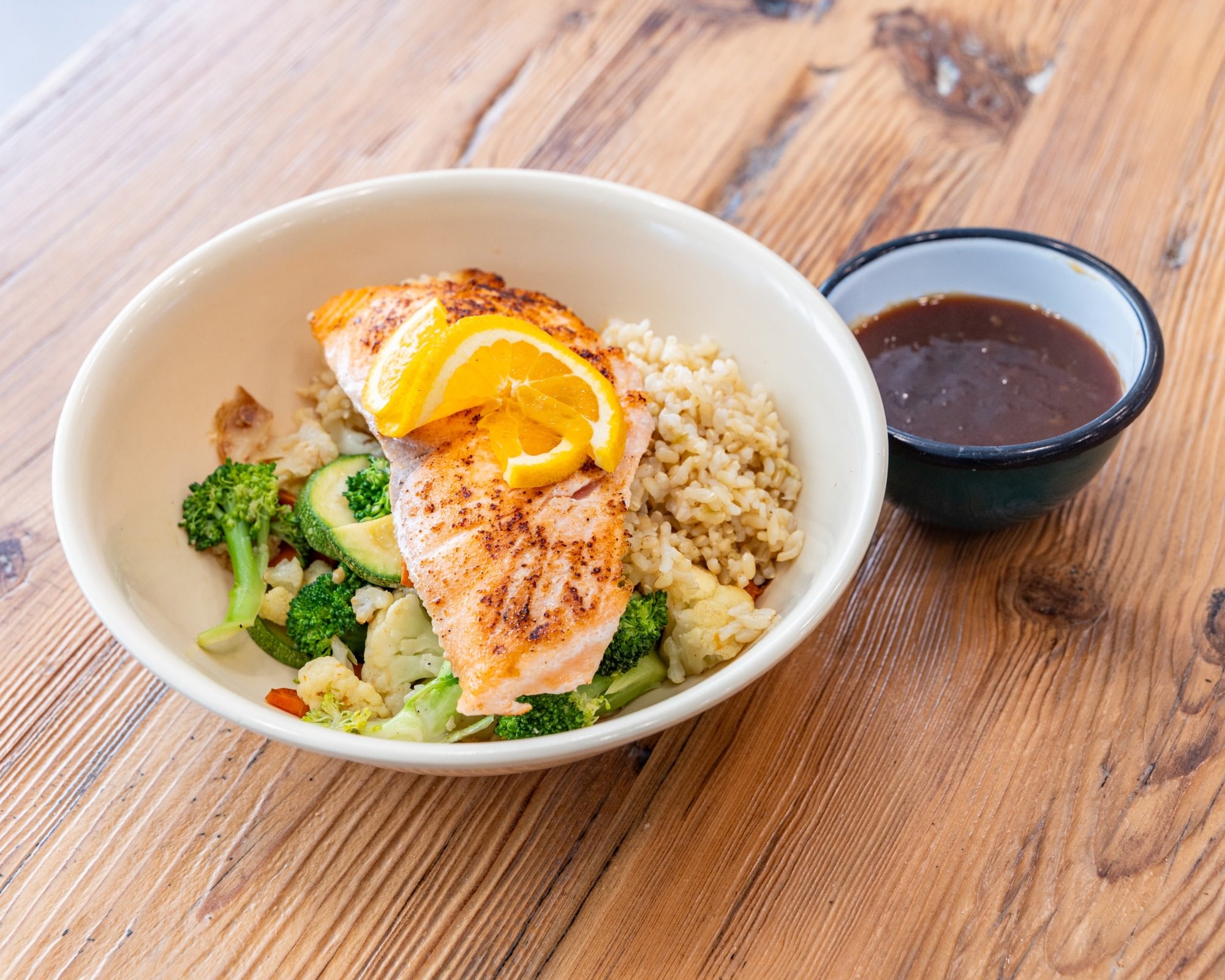 Salmon teriyaki