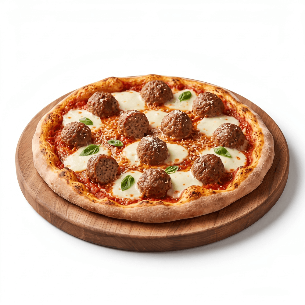 Meatballs Pizza