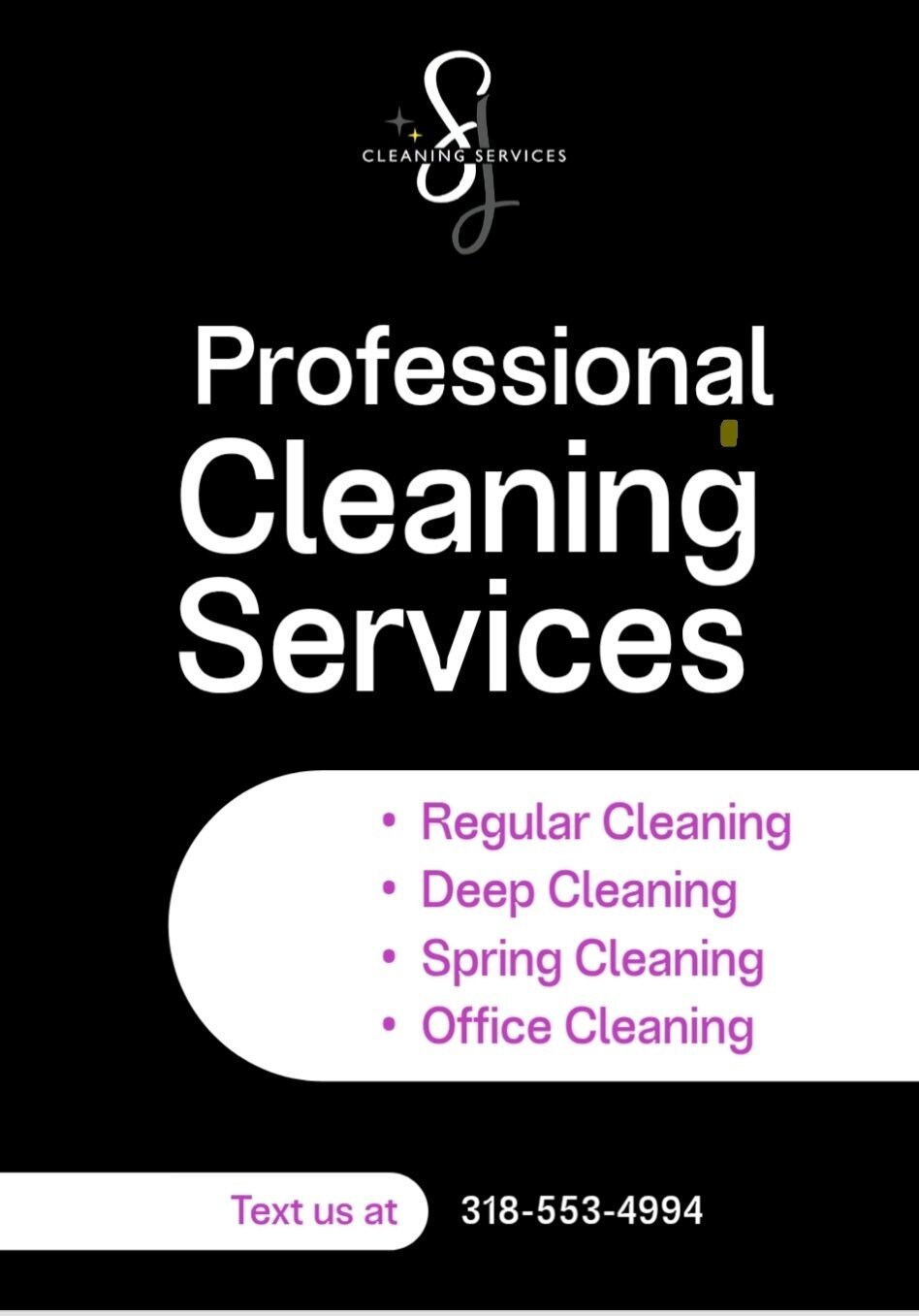 SJ s Cleaning Services Logo