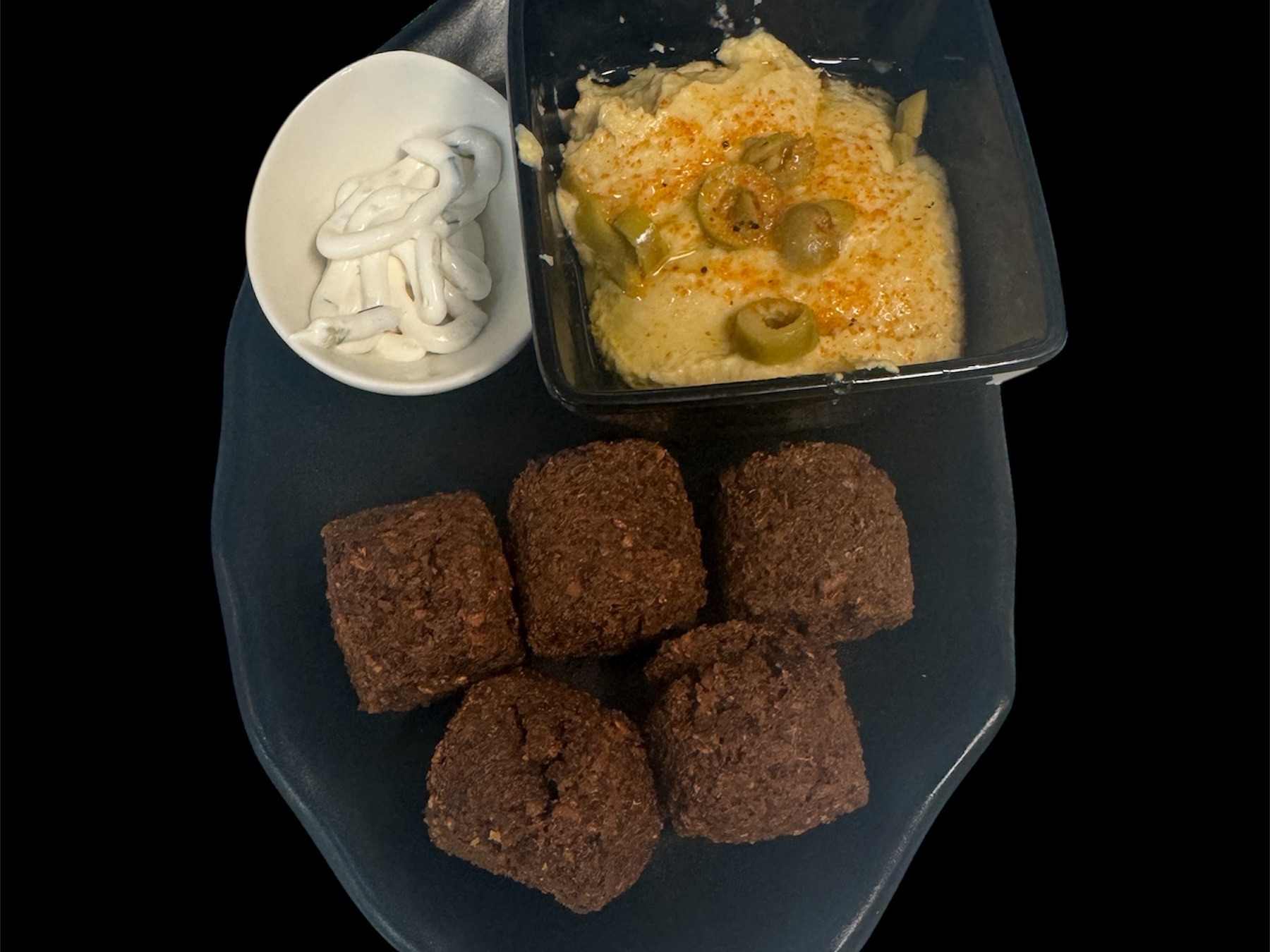 Falafel With Hummus (Five Piece Falafel With Hummus)