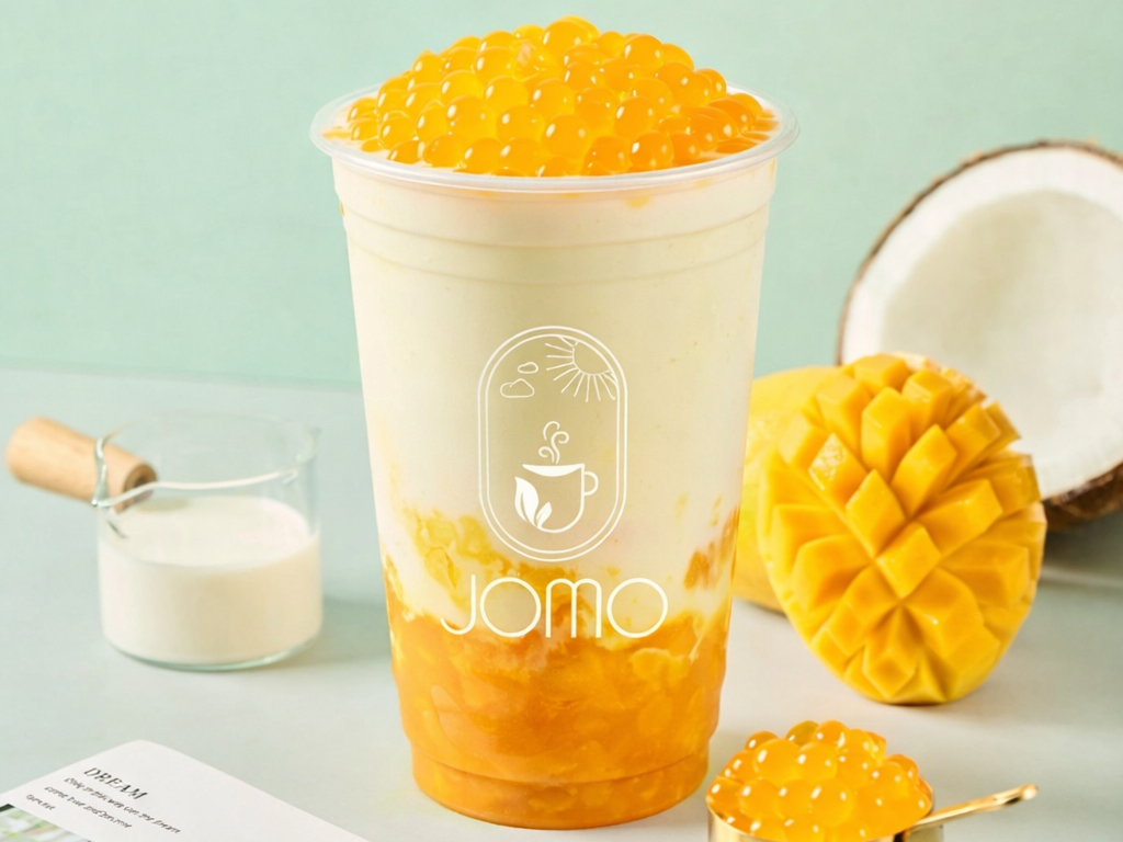 Mango Fresh Milk w/t Mango Pop