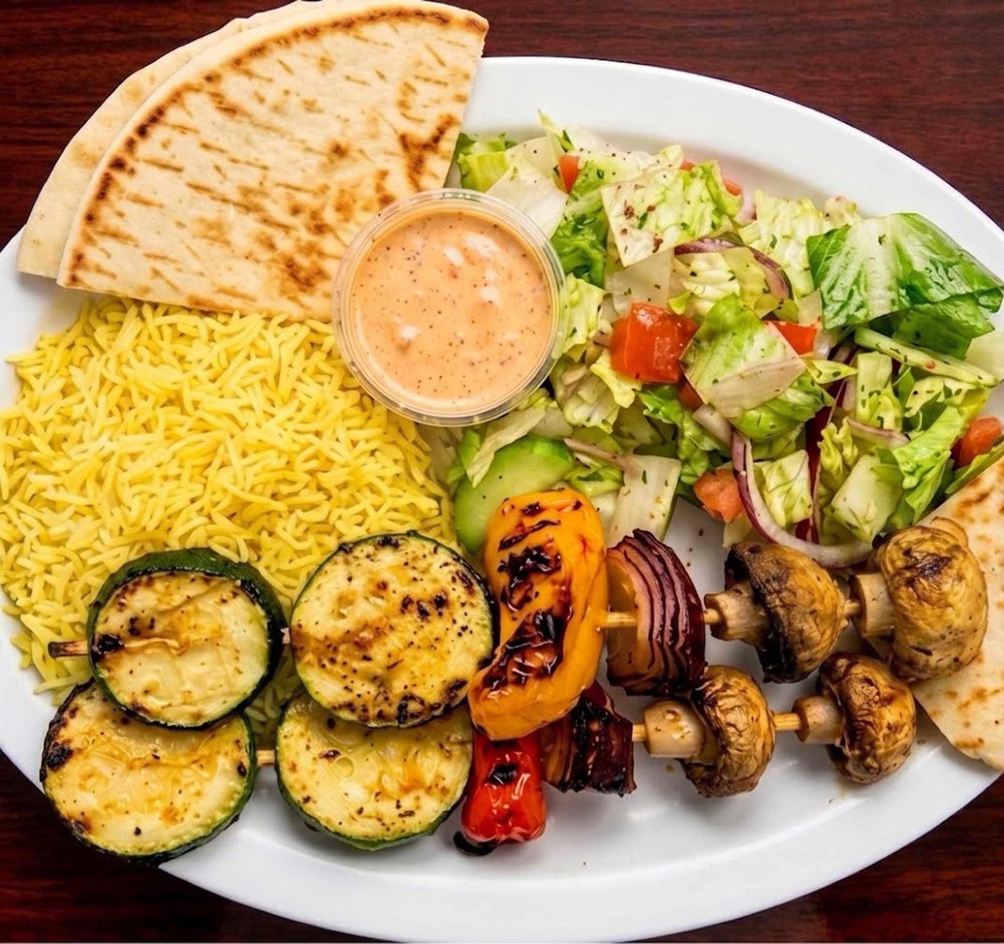 Veggie Kabab Skewer Plate