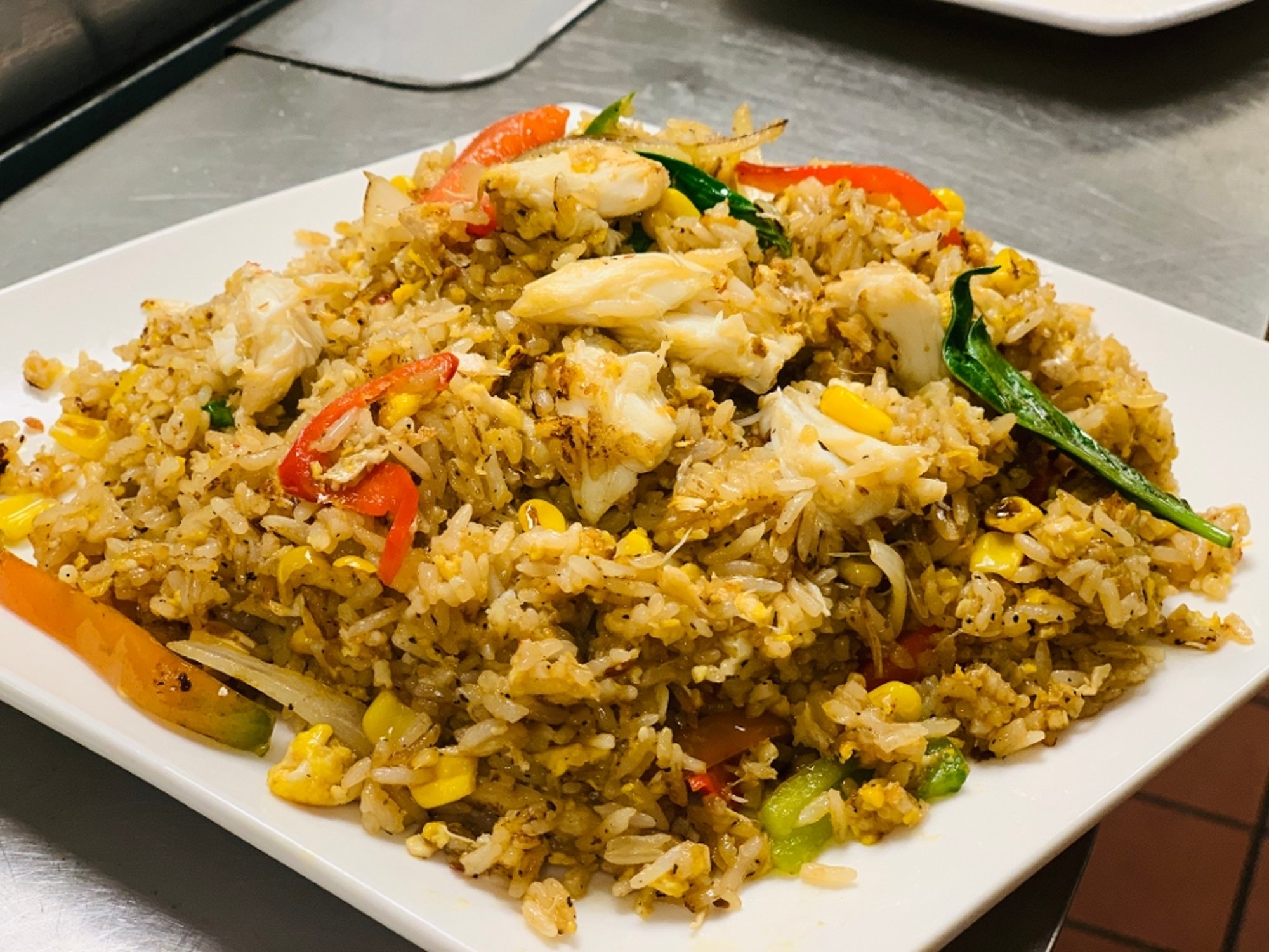 Dancing crab fried rice