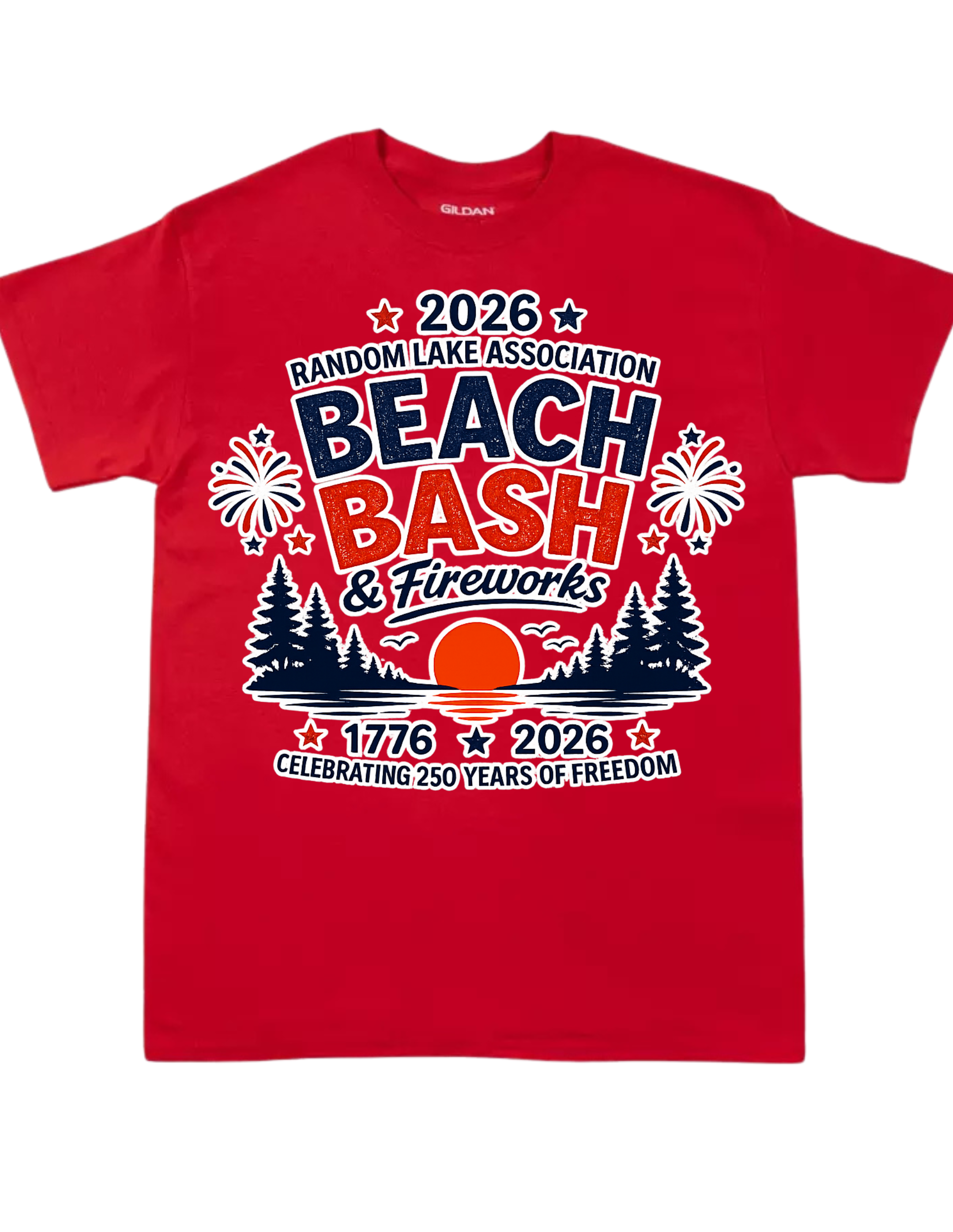 Beach Bash Adult Shirt - Red