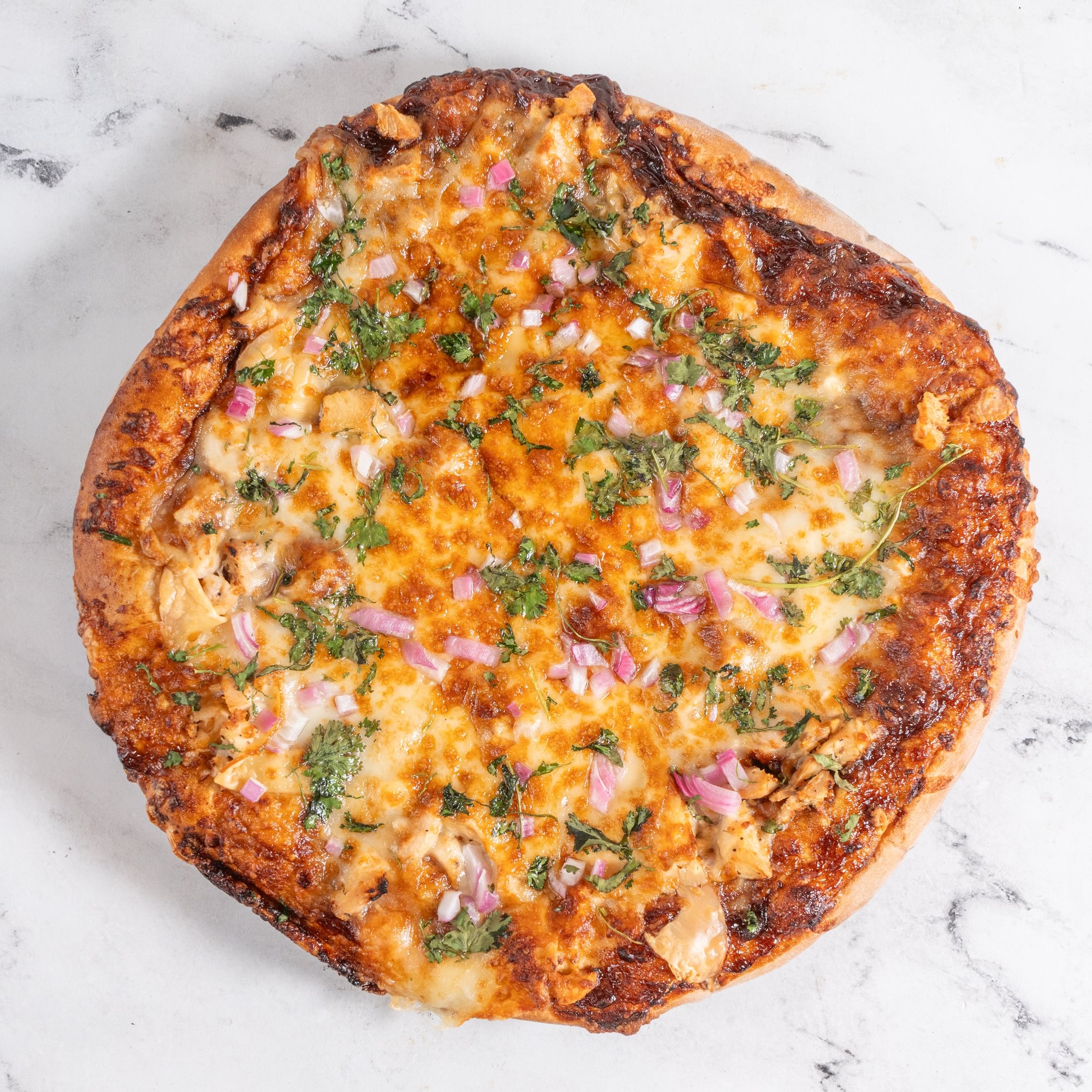 New California B.B.Q. Chicken Pizza