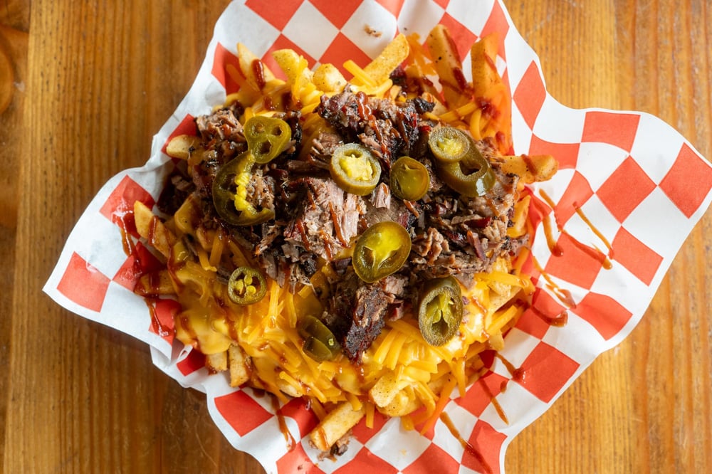Pulled Chicken Loaded Fries