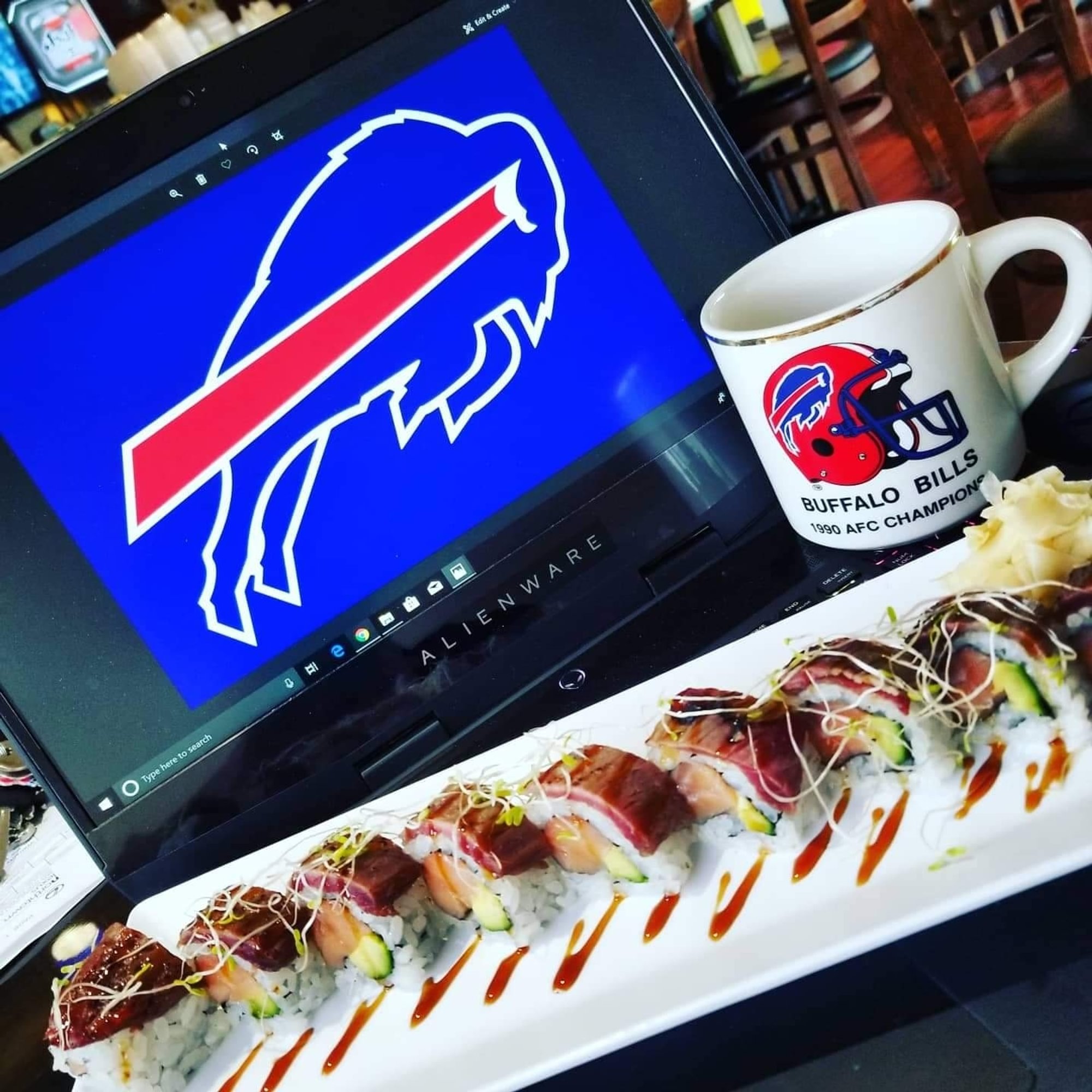 Buffalo Bills Sushi Roll