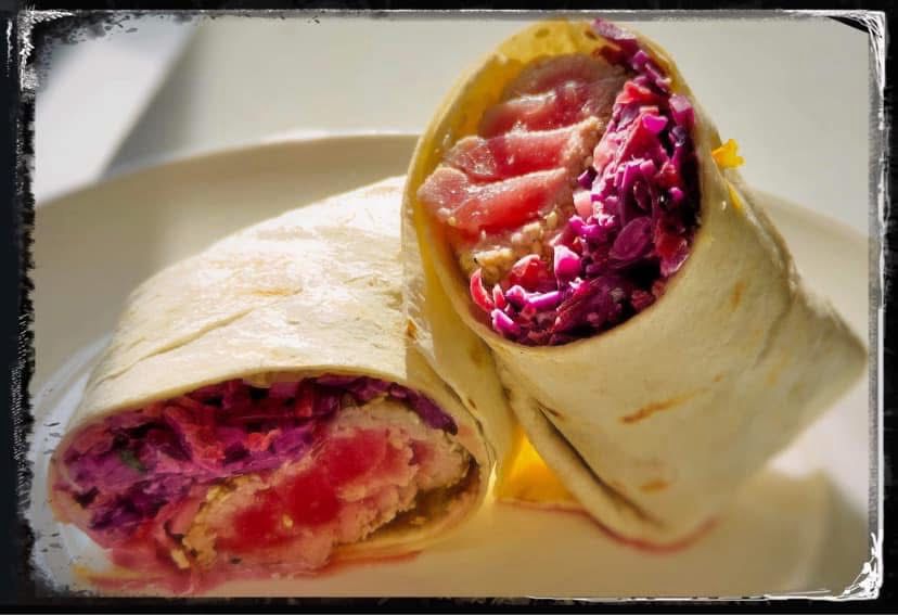 Sesame Crusted Tuna Wrap