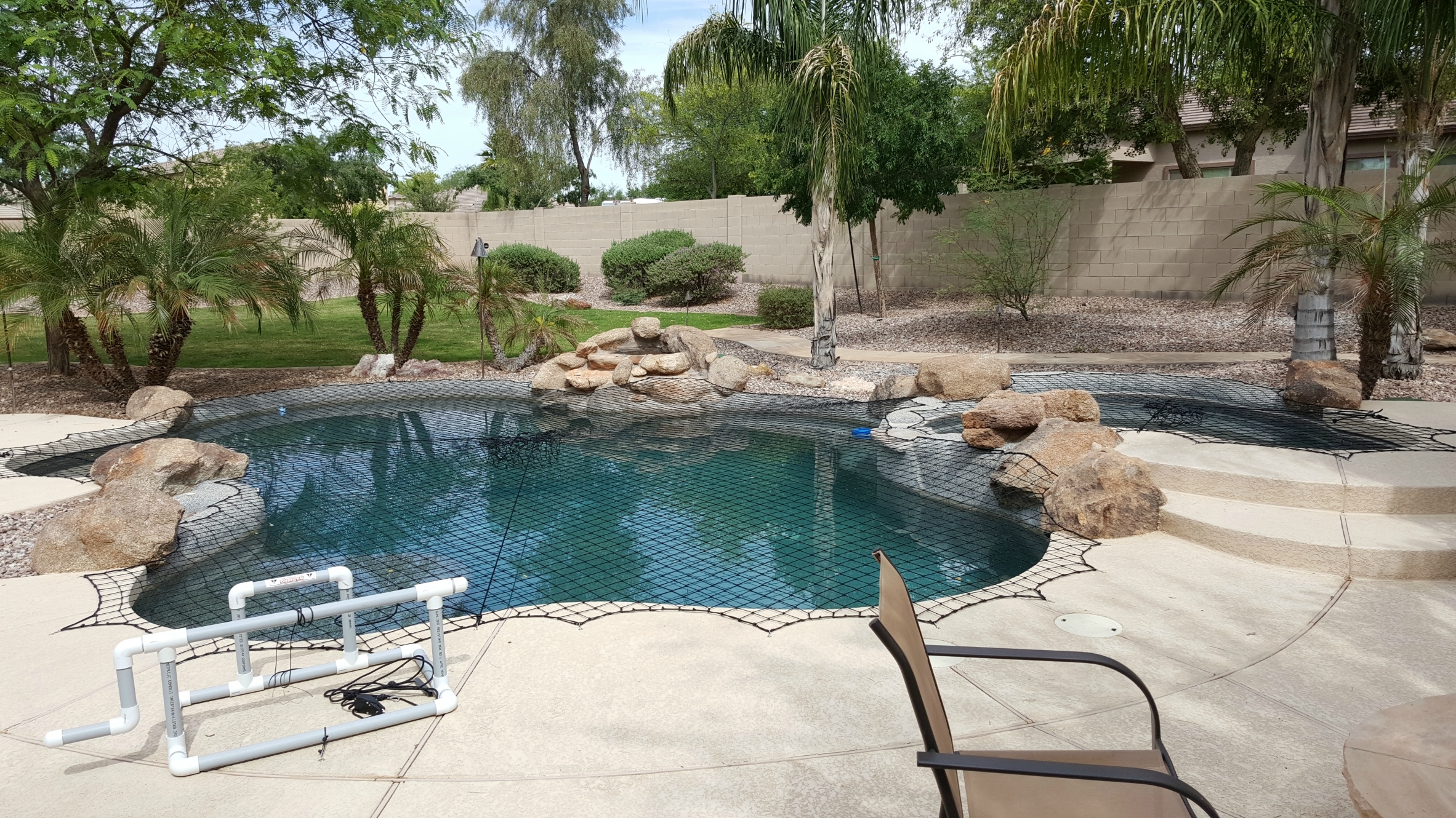 Katchakid offers custom inground swimming pool safety nets.