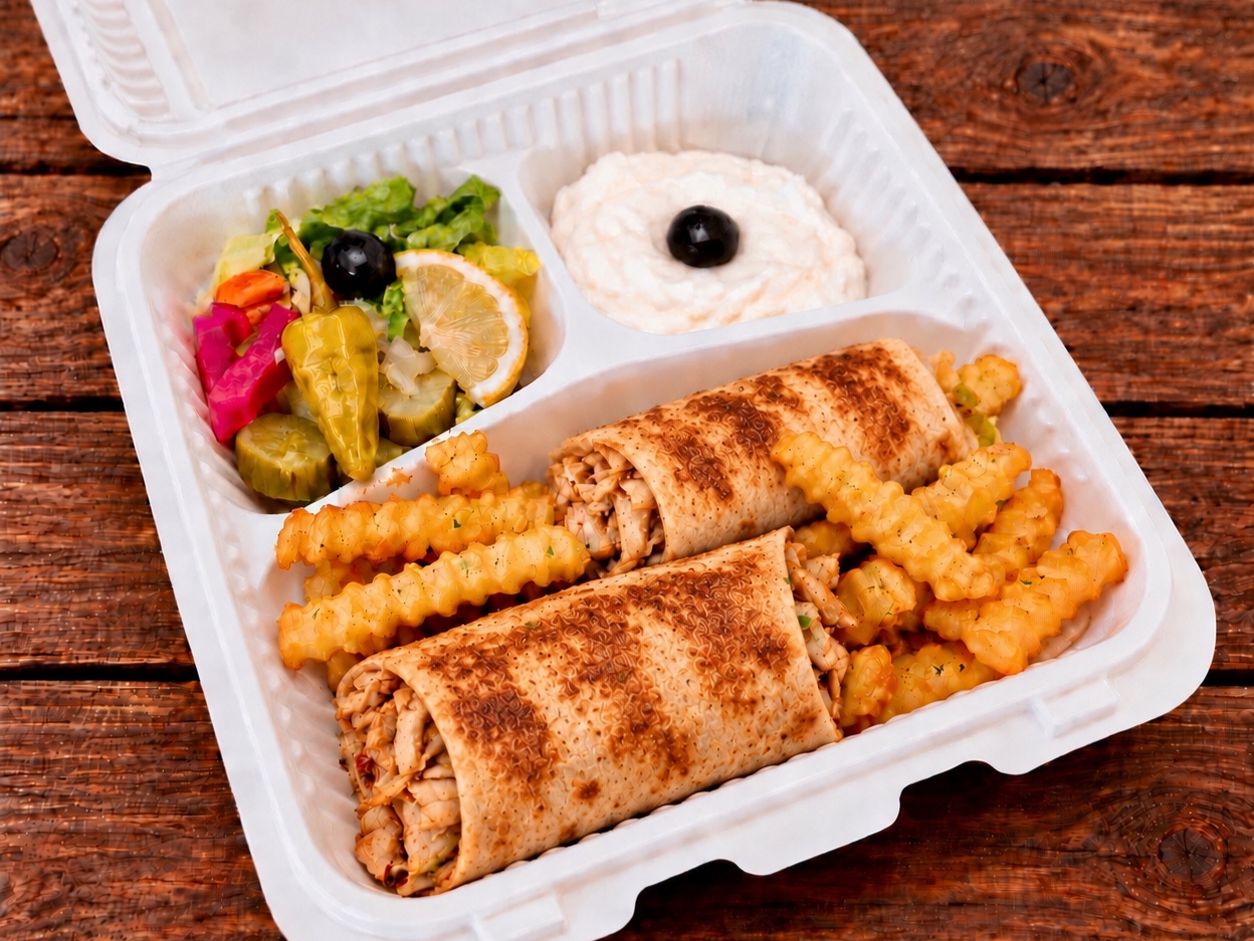 Shish Tawook Sandwich Meal (Saj Only)