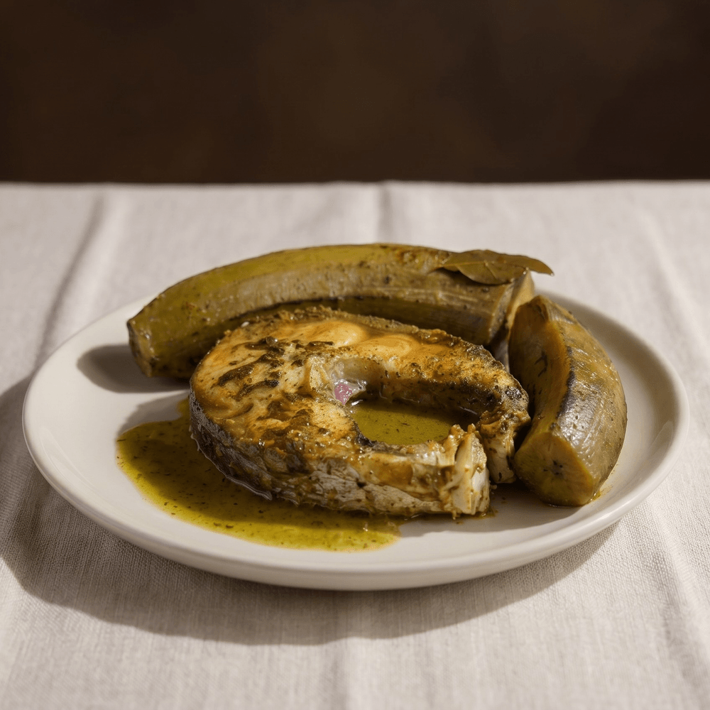 Fish/Plantain Black Soup