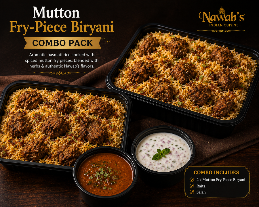 2 x Mutton Fry-Piece Biryani