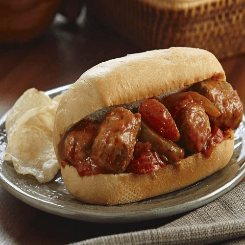 Sausage and Peppers Hot Sub